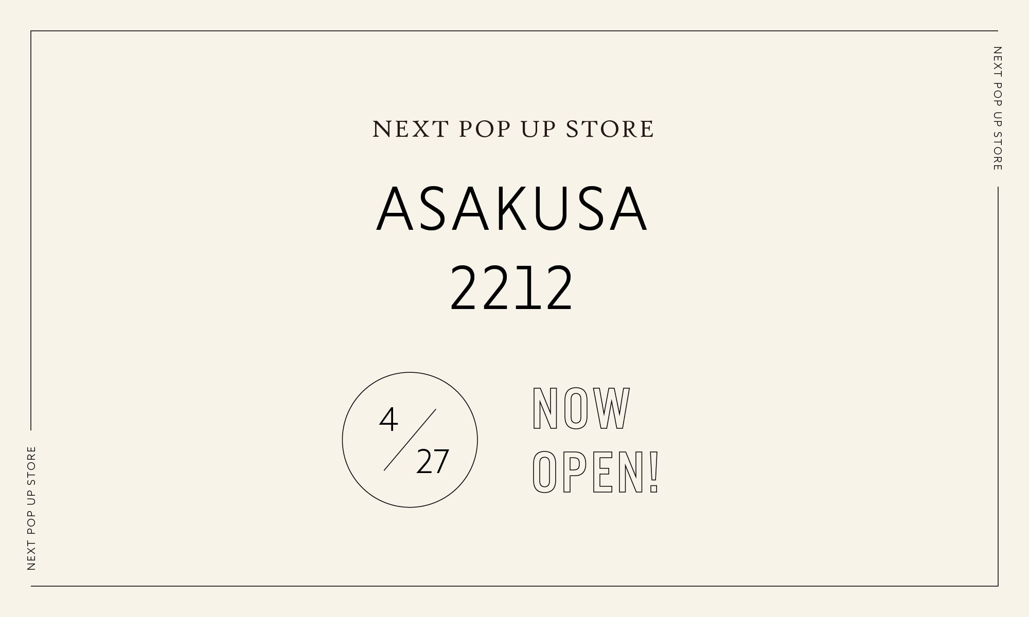 POPUP STORE IN 浅草