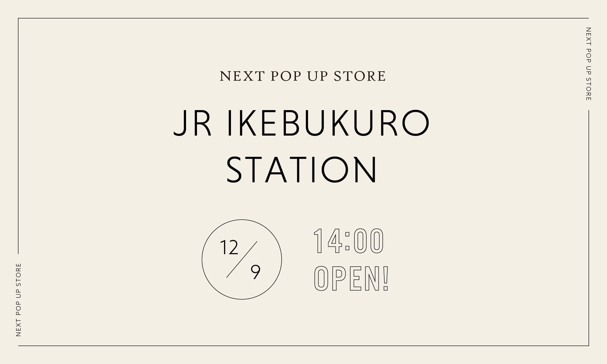 POPUP STORE IN 池袋