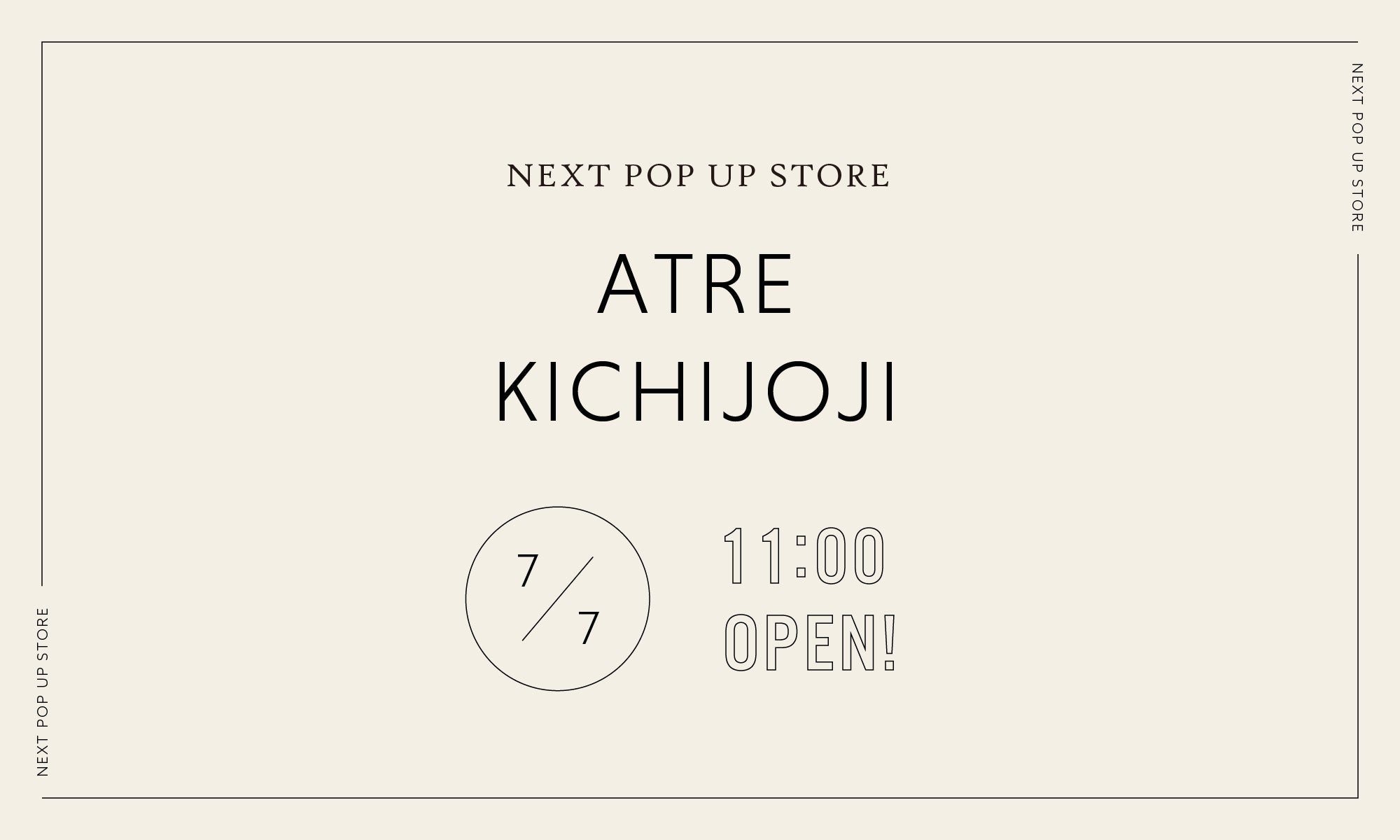 POPUP STORE IN アトレ吉祥寺