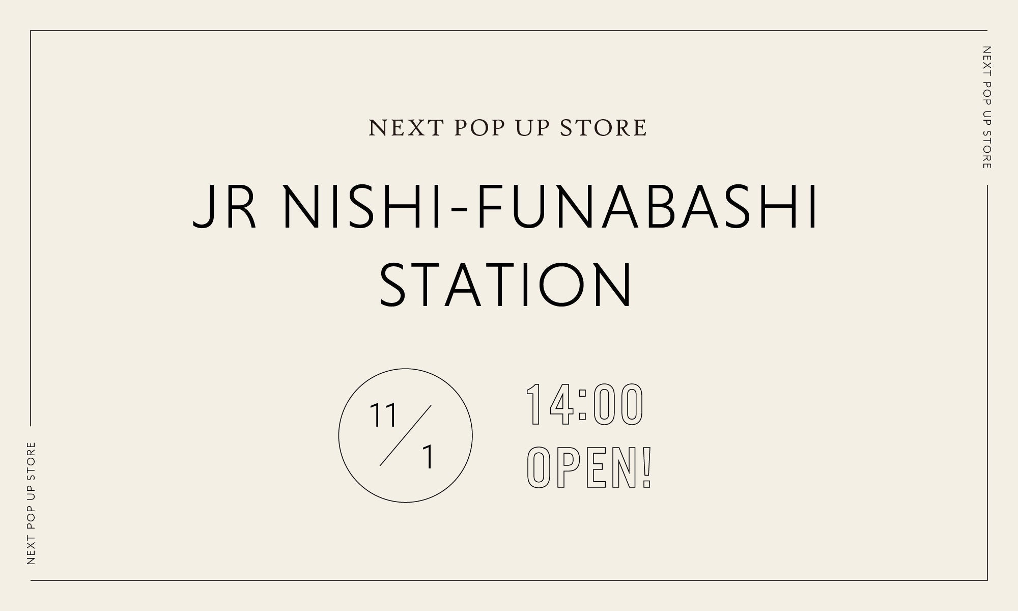 POPUP STORE IN 西船橋