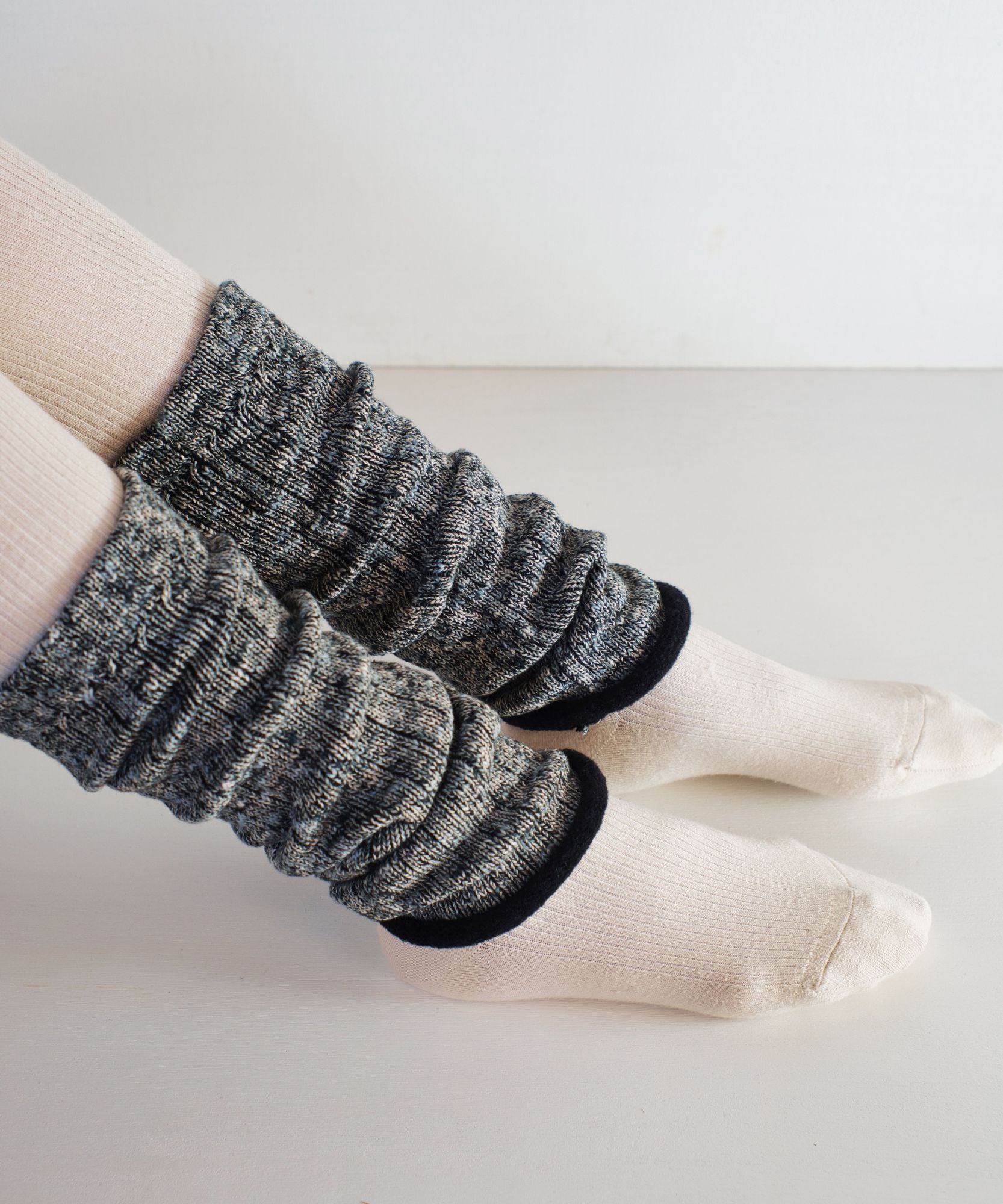 香川で編んだレッグウォーマー classic