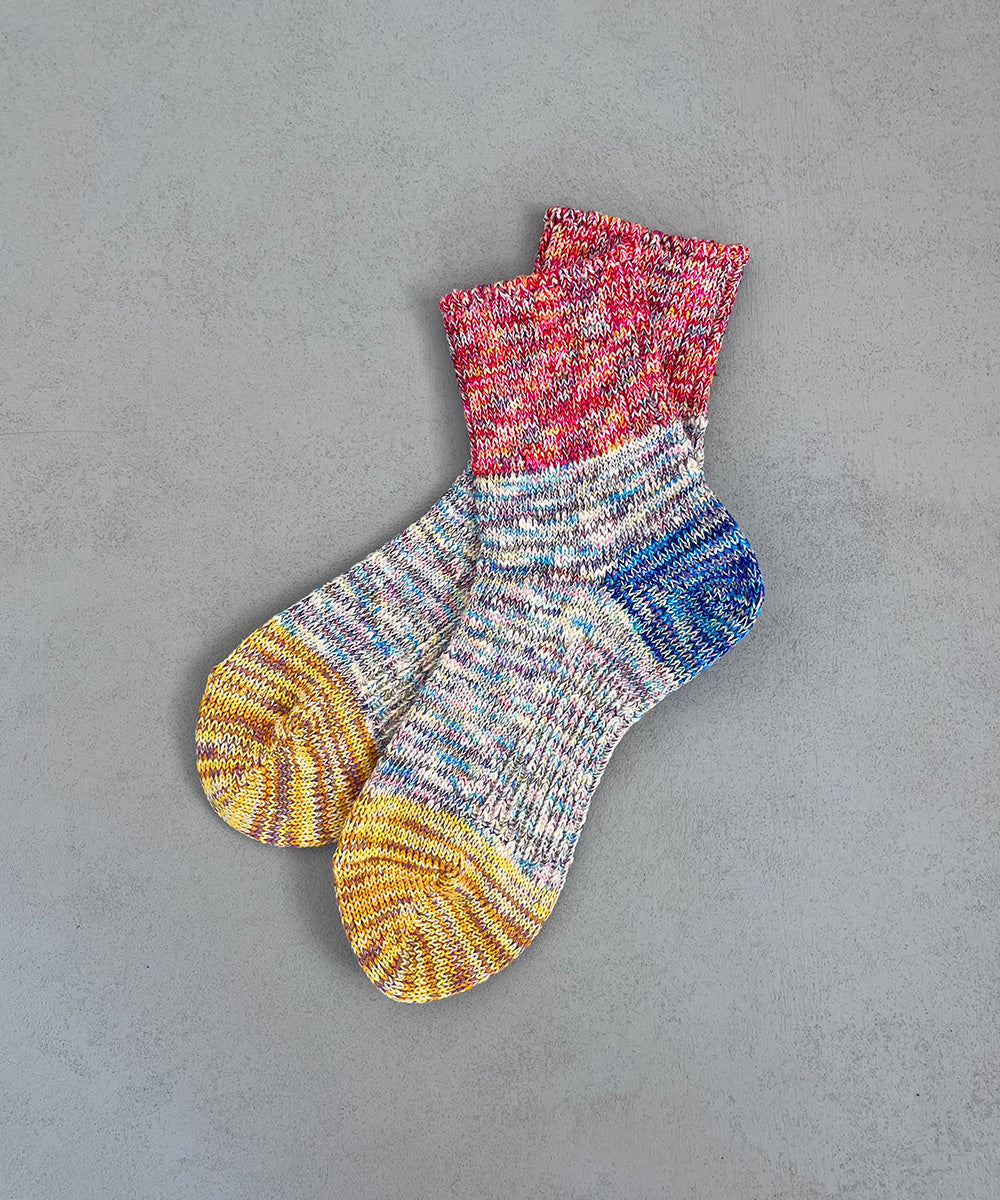 TM52S-206【 Mixed yarn switching Hemp socks 】