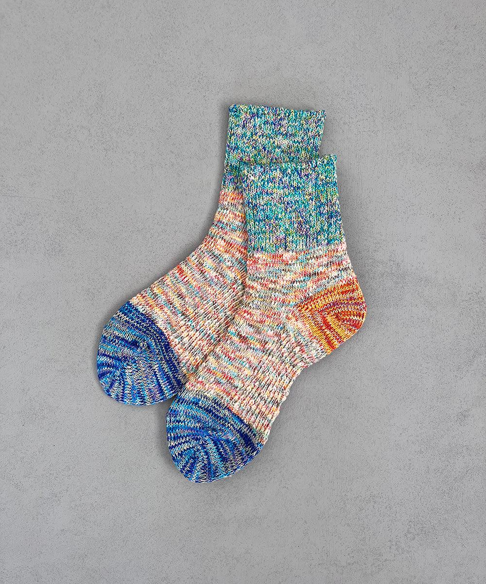 TM52S-206【 Mixed yarn switching Hemp socks 】