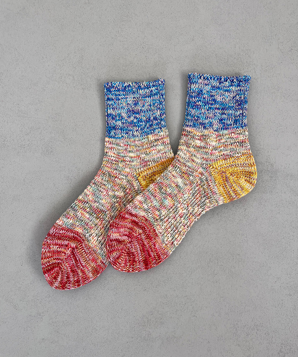 TM52S-206【 Mixed yarn switching Hemp socks 】