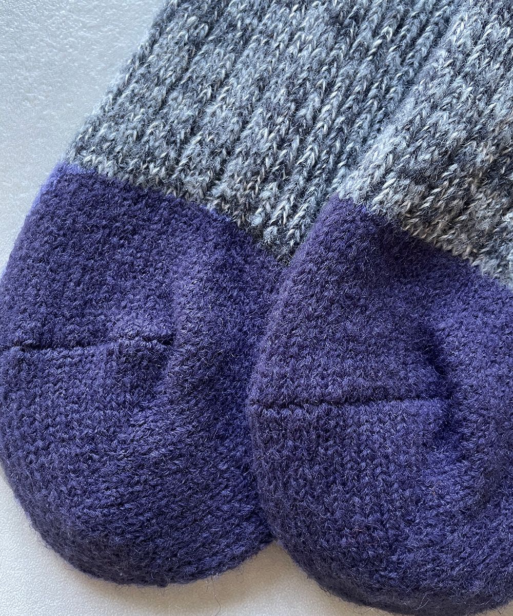 TM52W-214【 極太で極厚なあたたかウールと麻の靴下】