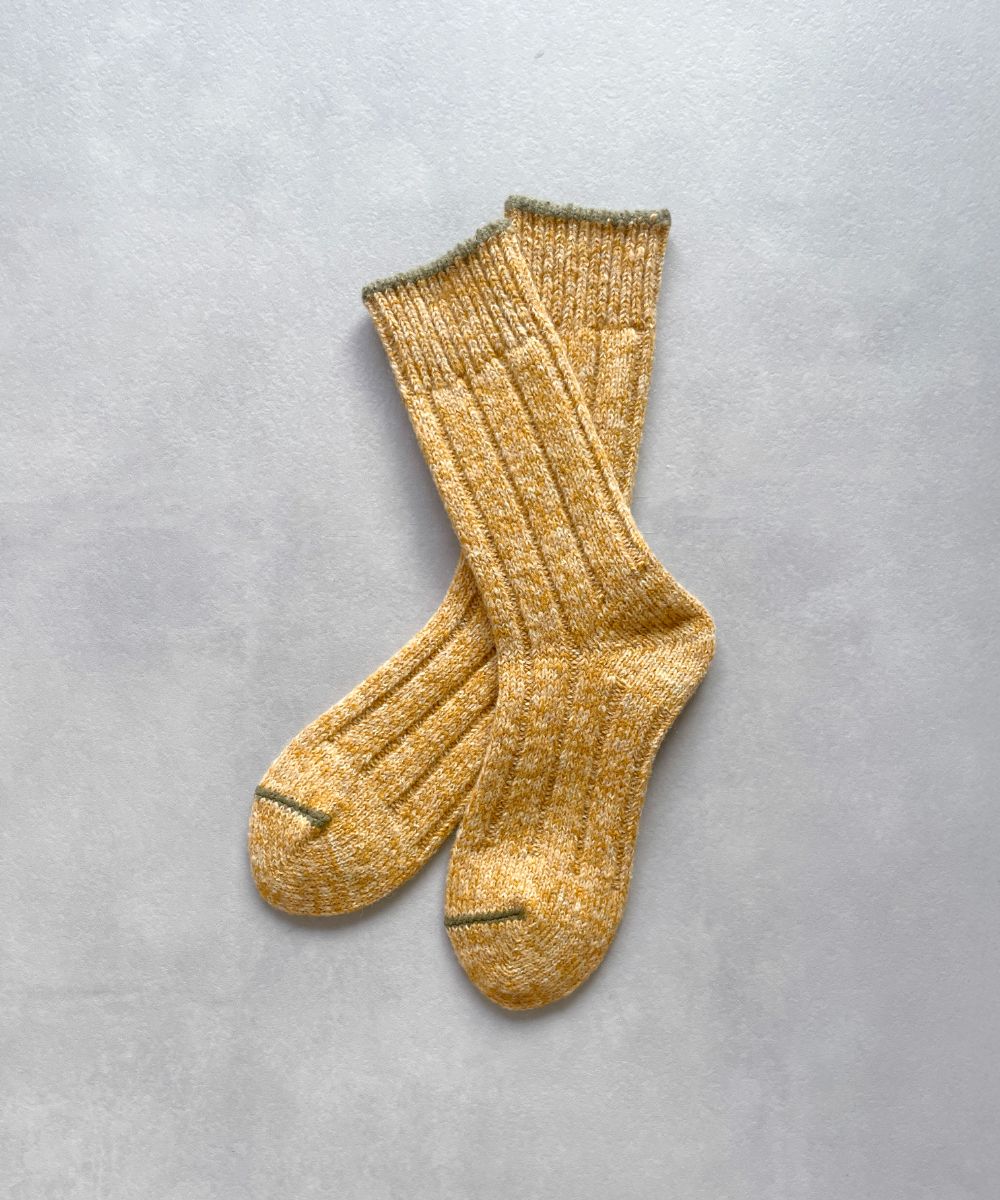 TM52W-215【 色あざやかなウールと麻の靴下 】