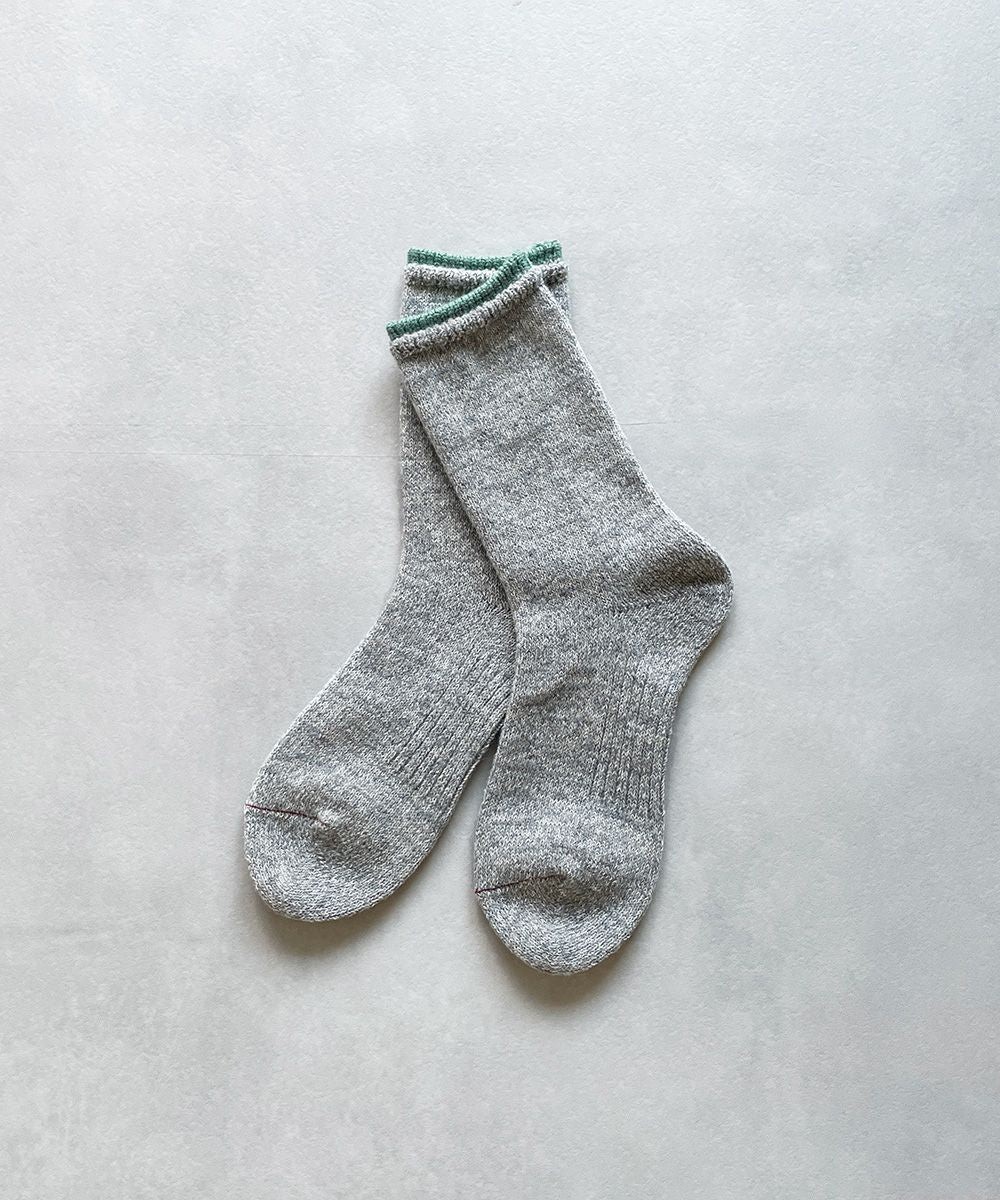TM52W-216【シンプルであたたかいウールと麻の靴下 】