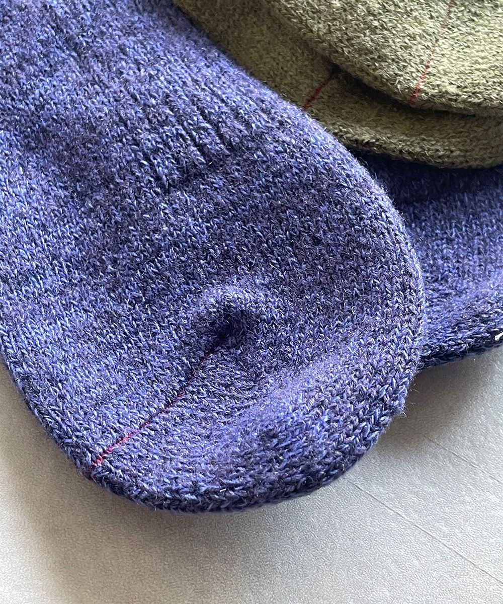 TM52W-216【シンプルであたたかいウールと麻の靴下 】