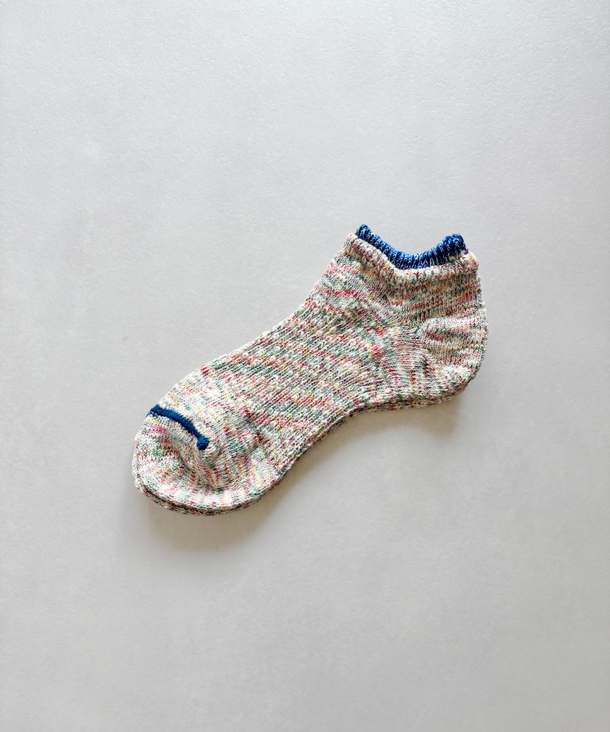 TM62S-225【重ね履き風で短い丈の麻の靴下 】