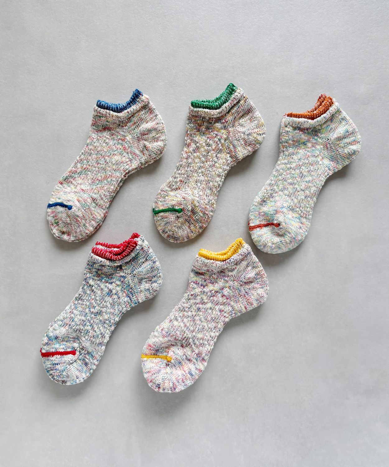 TM62S-225【重ね履き風で短い丈の麻の靴下 】