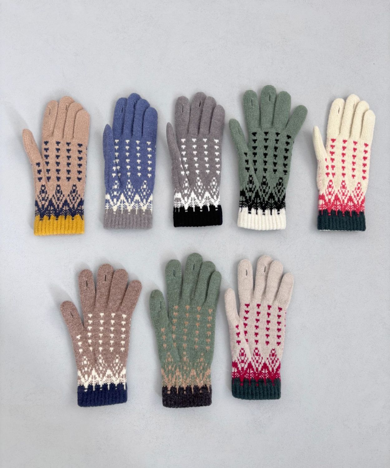 香川で編んだNordic手袋