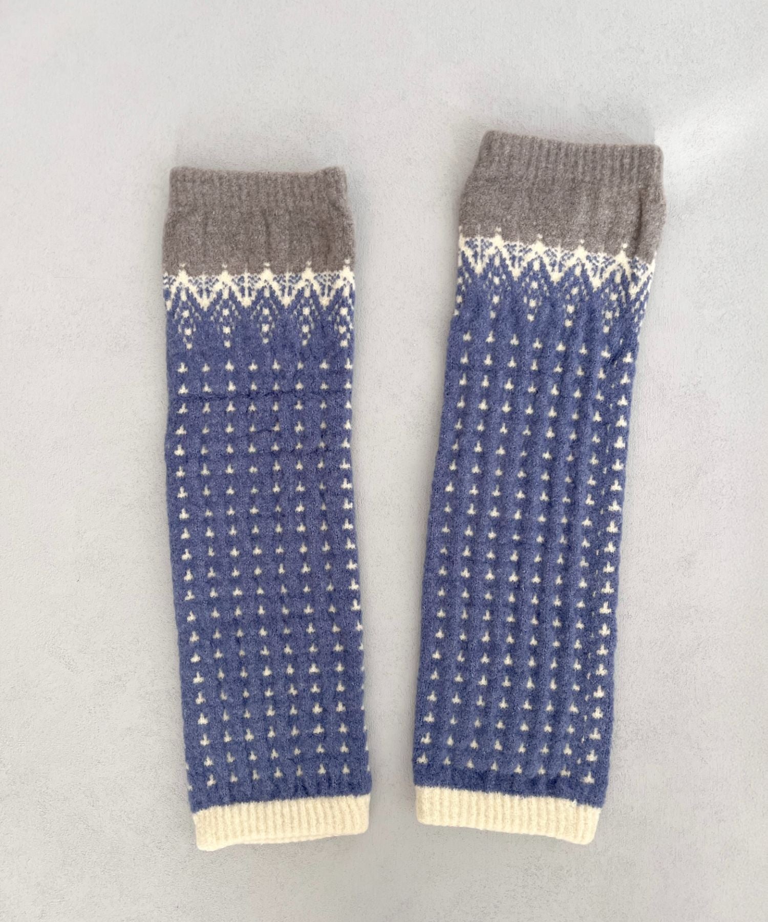 香川で編んだレッグウォーマー nordic