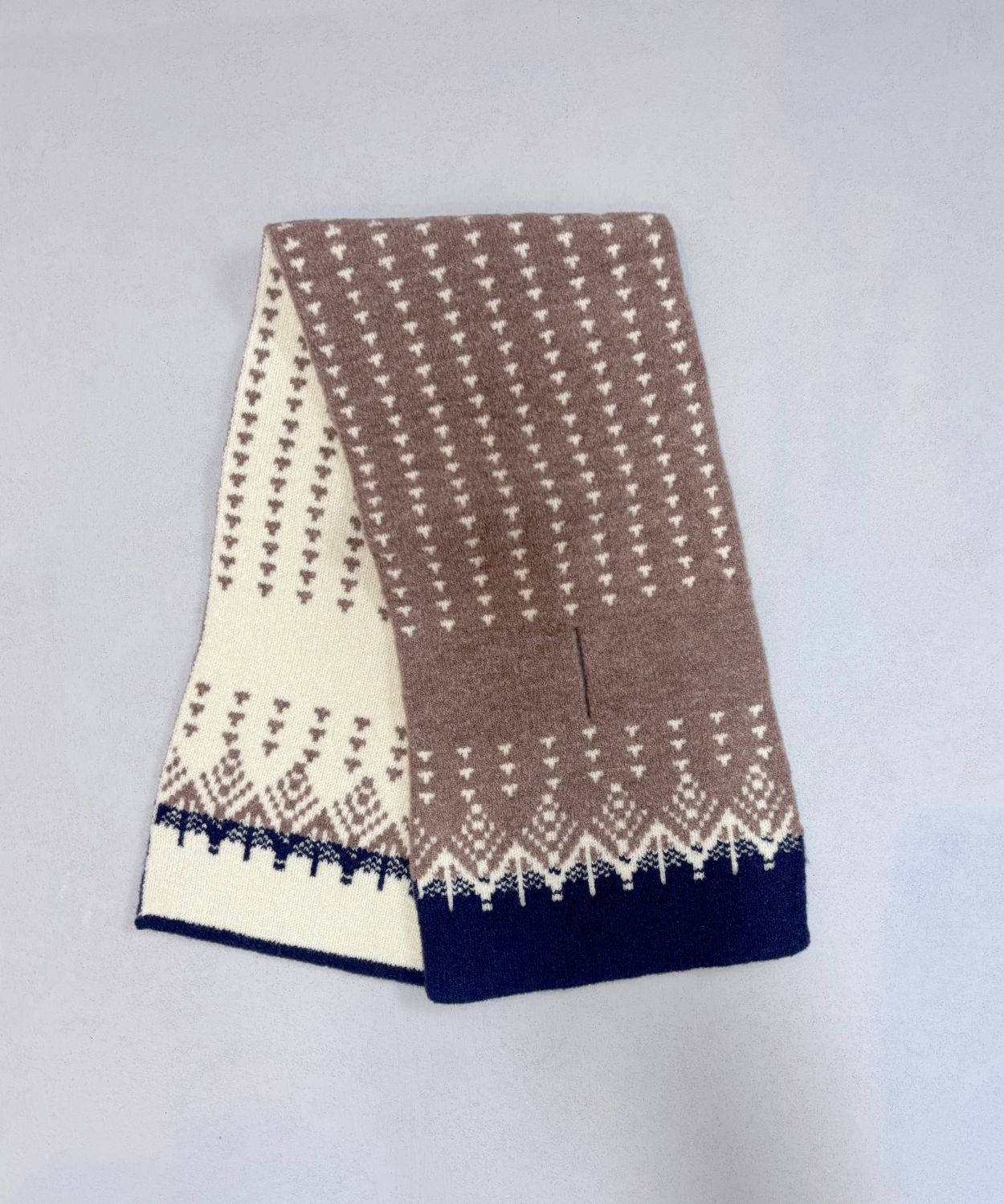 香川で編んだ洗えるショートマフラー nordic