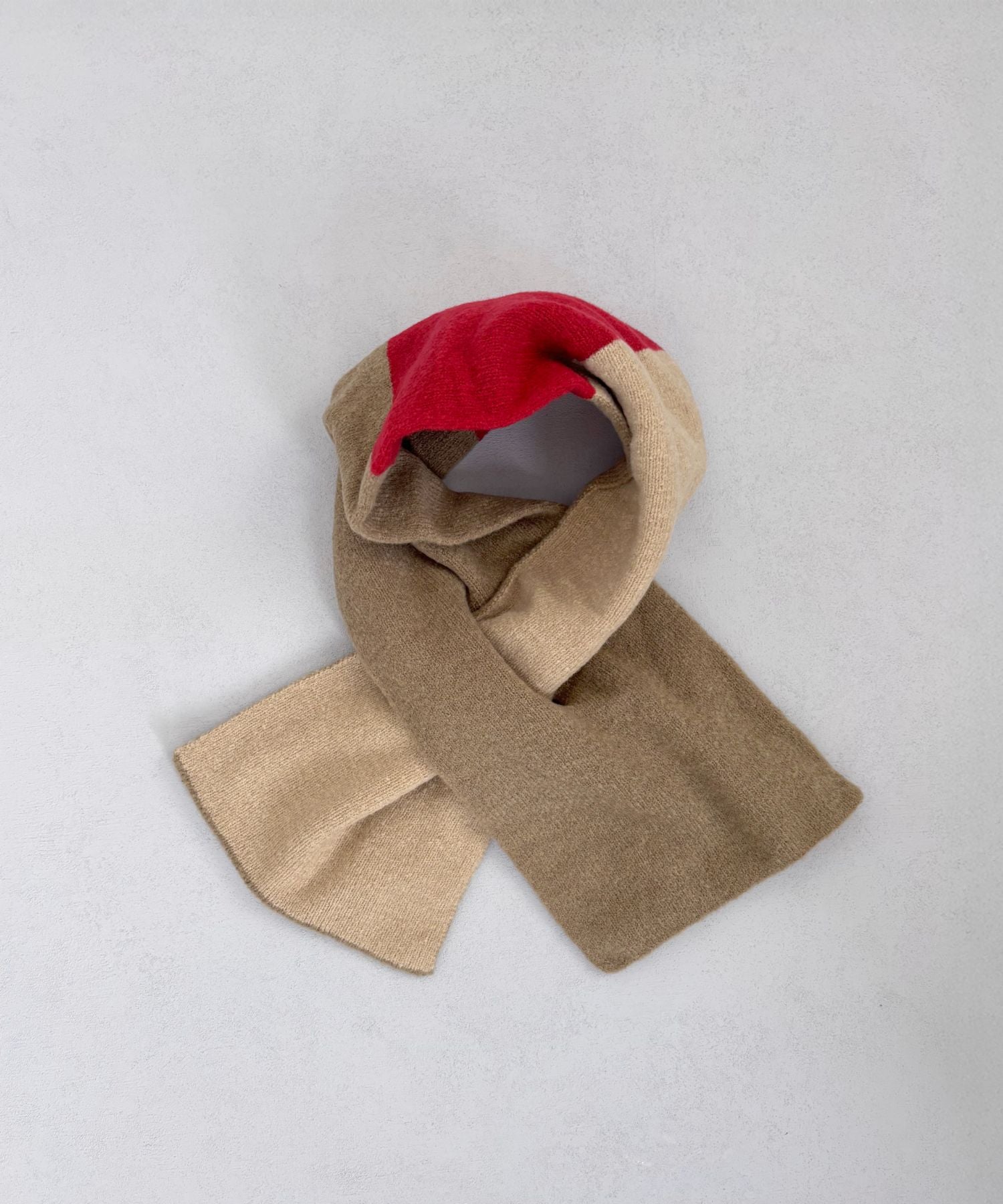 香川産マルチカラーのカプサイシンショートマフラー