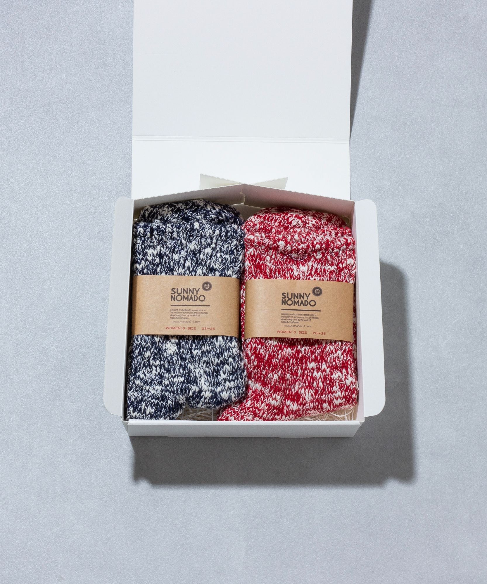 迷ったらこれを選びたい定番ロングセラー靴下セット(ネイビー×レッド)