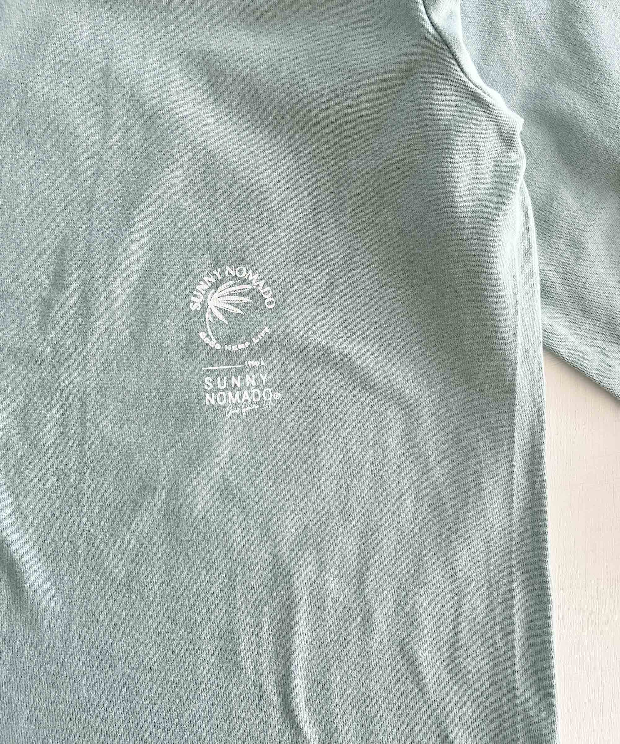 NOMADO lab ロゴ リブ L/S Tee