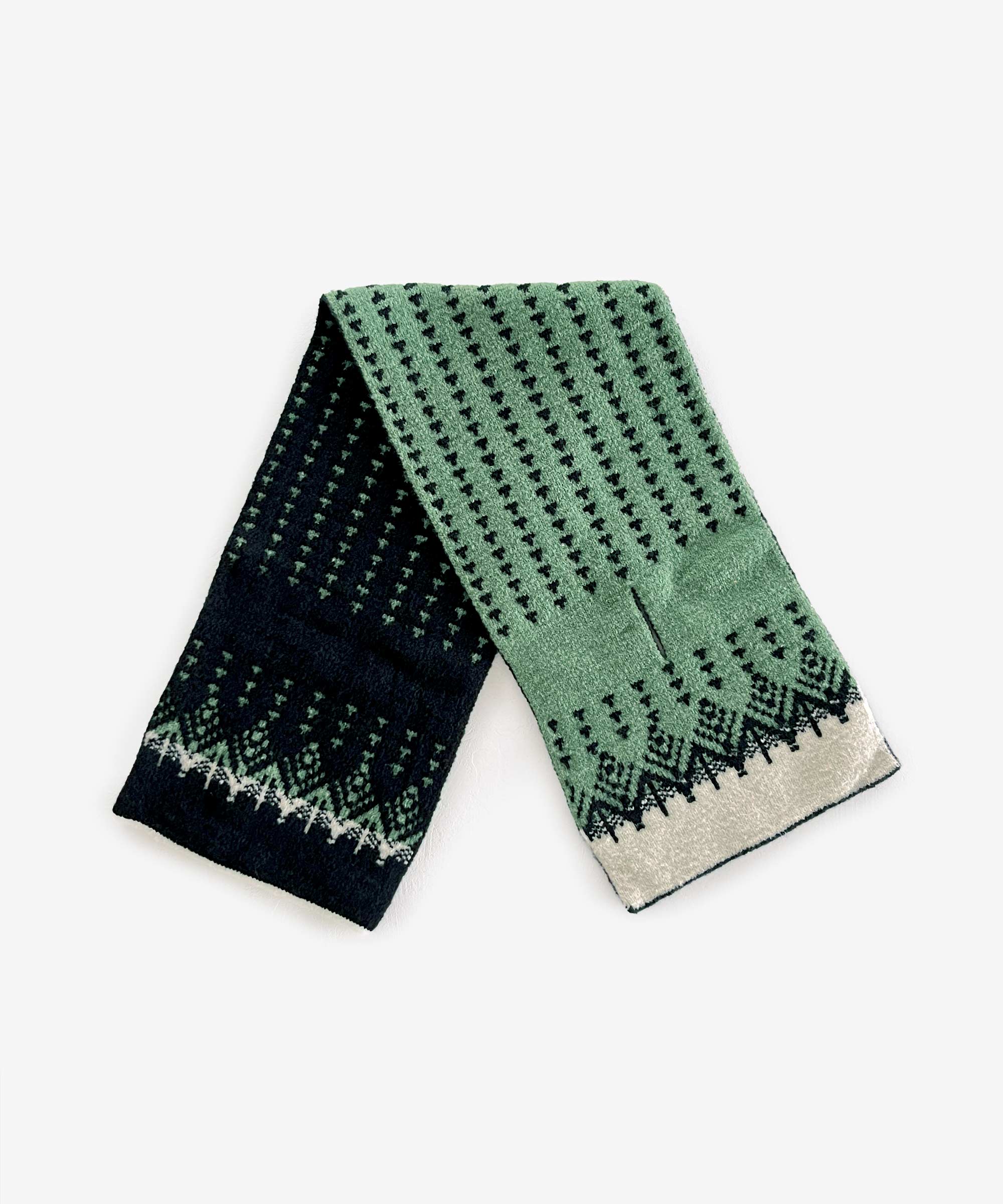 香川で編んだ洗えるショートマフラー nordic