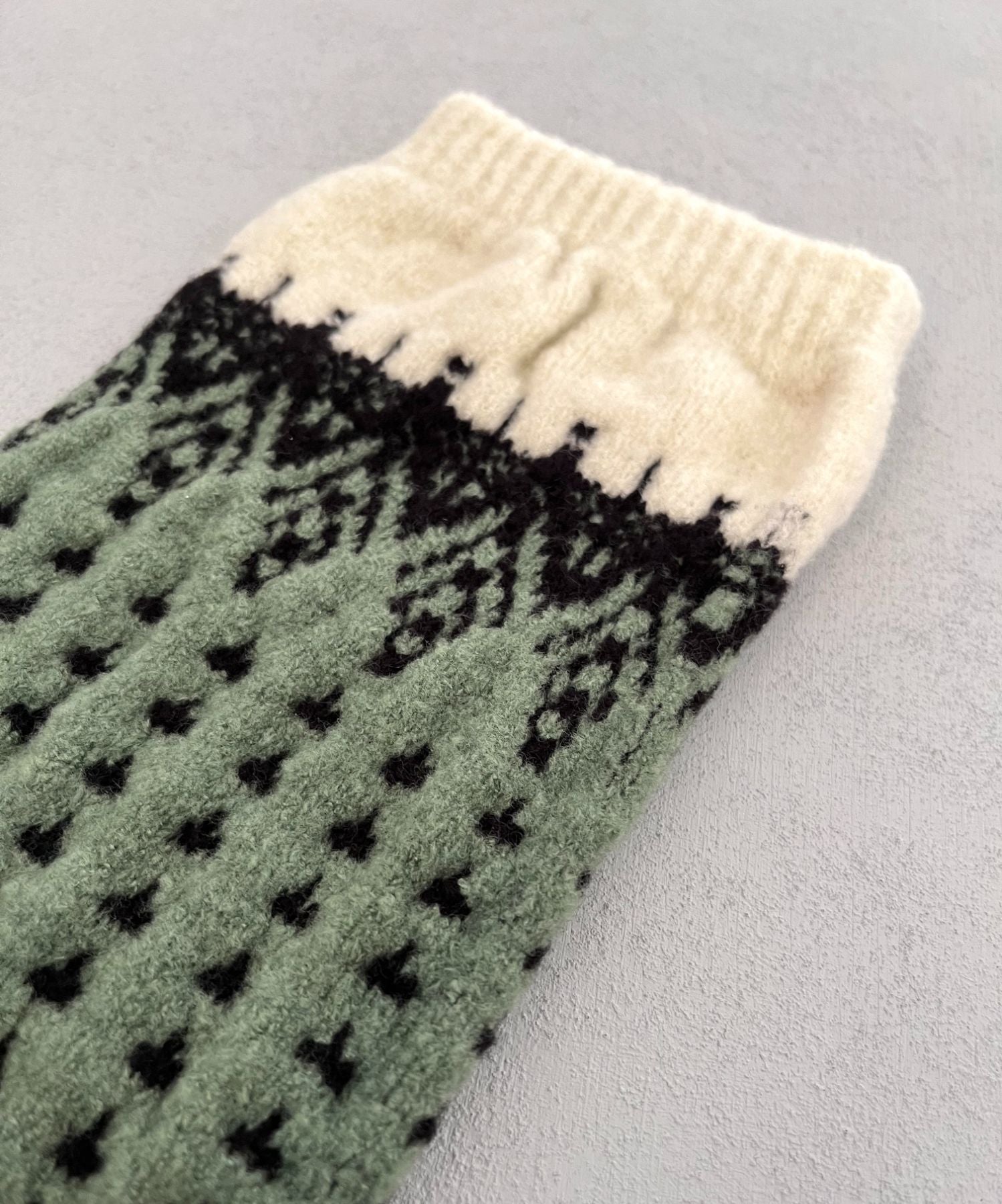 香川で編んだレッグウォーマー nordic