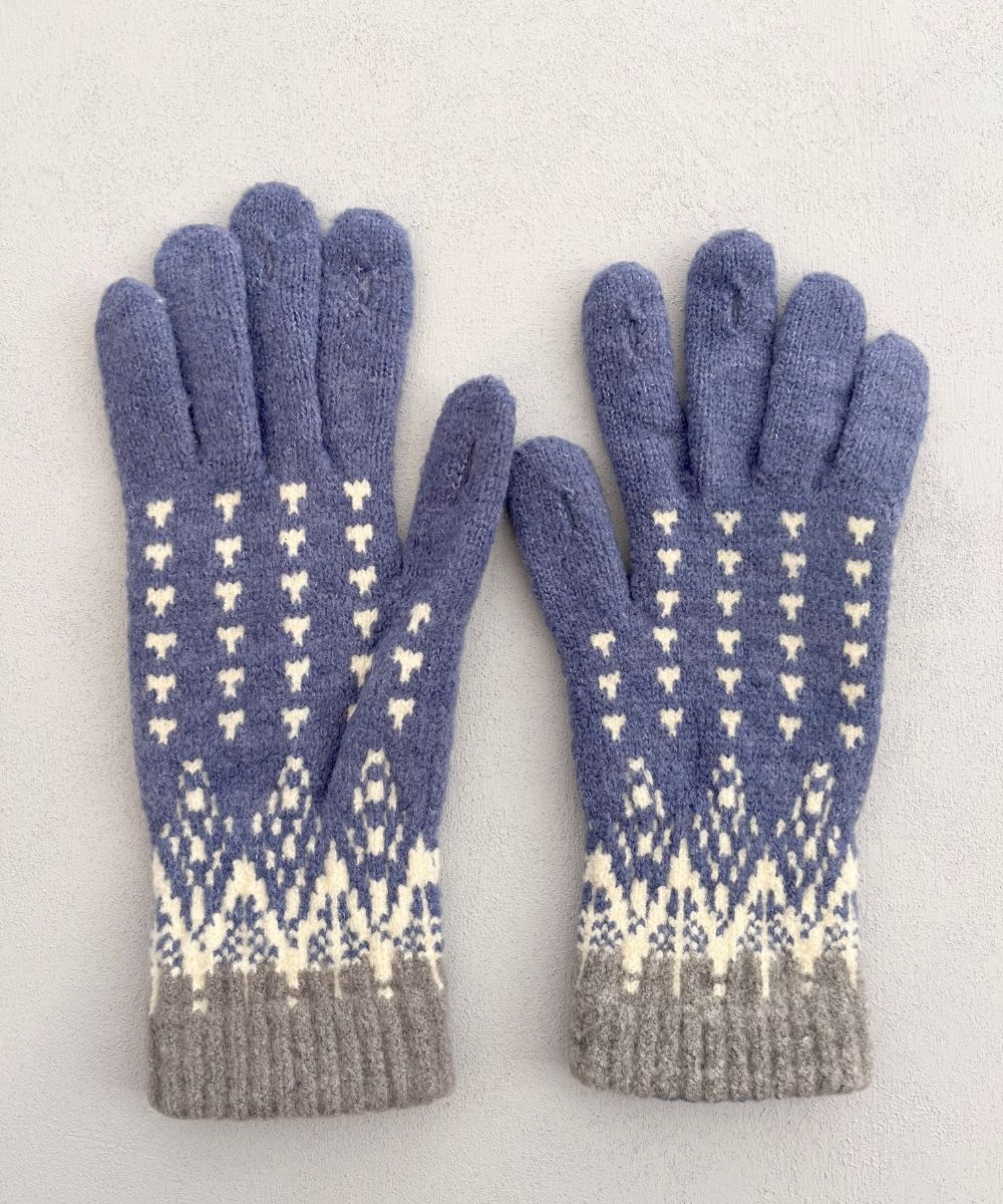 香川で編んだNordic手袋