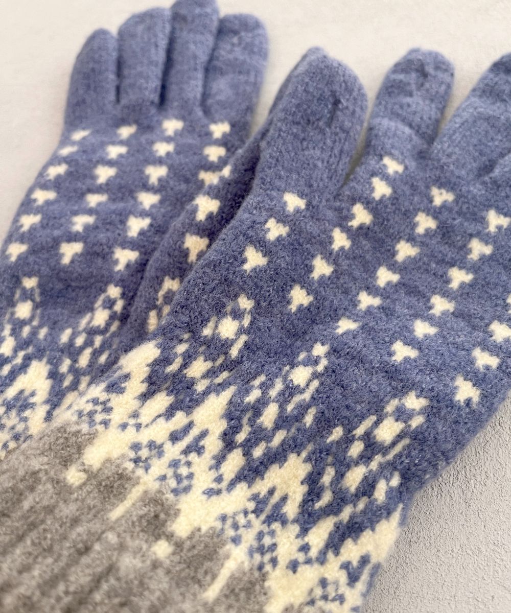 香川で編んだNordic手袋