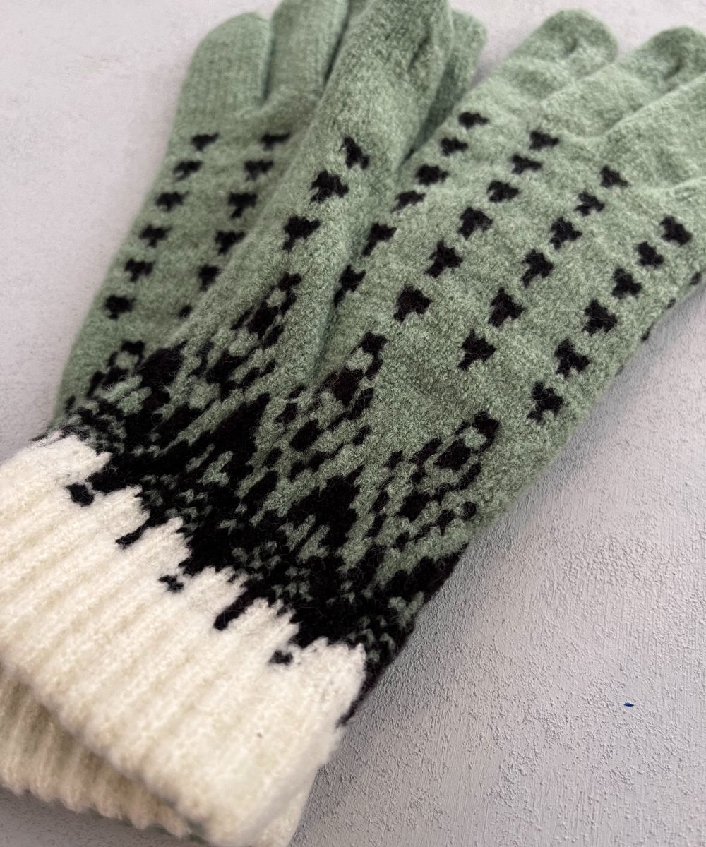 香川で編んだNordic手袋