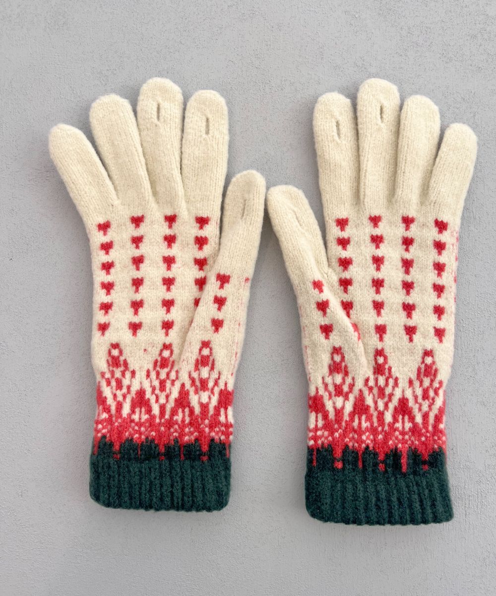 香川で編んだNordic手袋