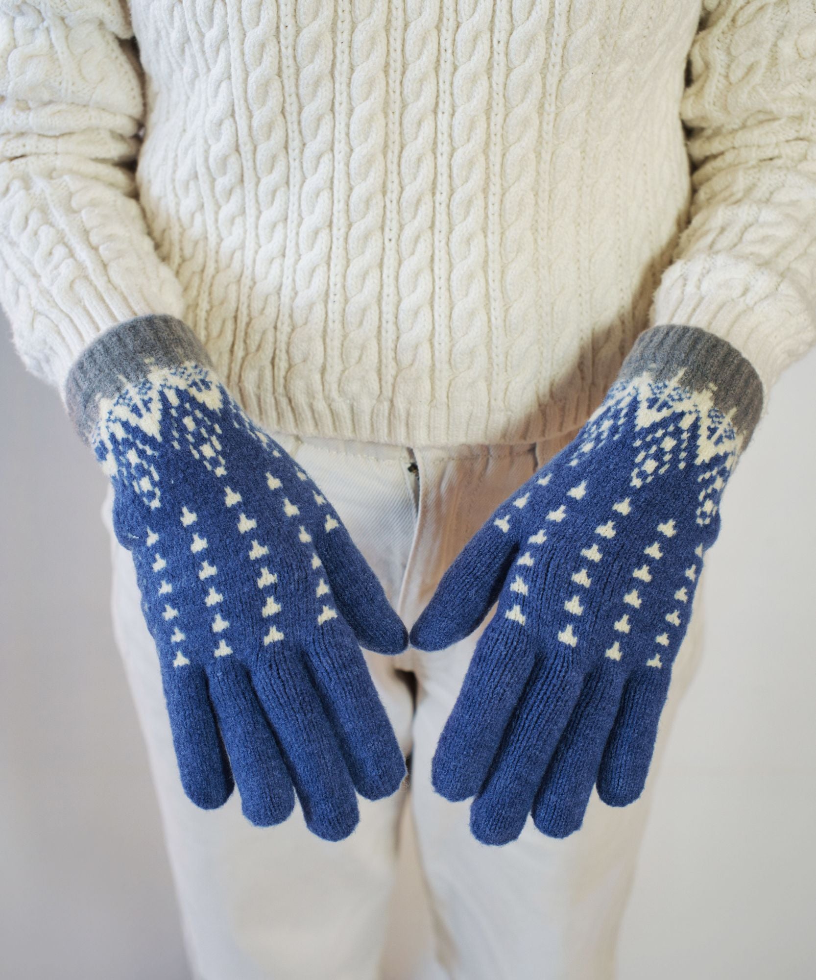 香川で編んだNordic手袋