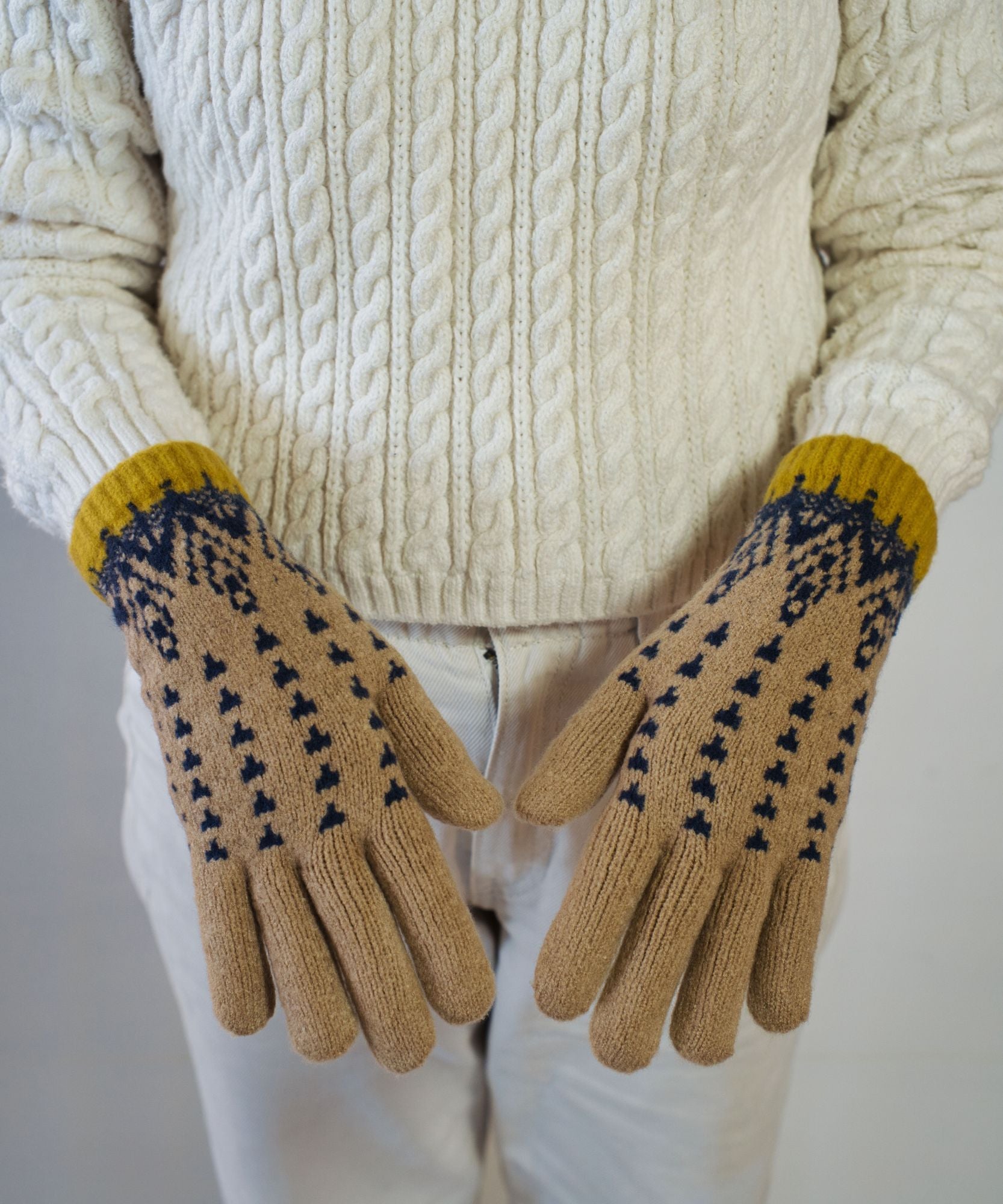 香川で編んだNordic手袋