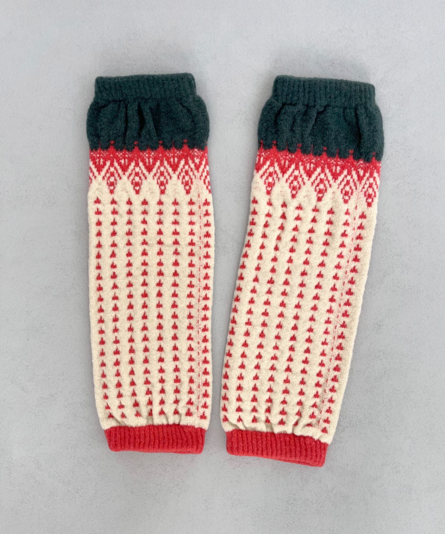 香川で編んだレッグウォーマー nordic