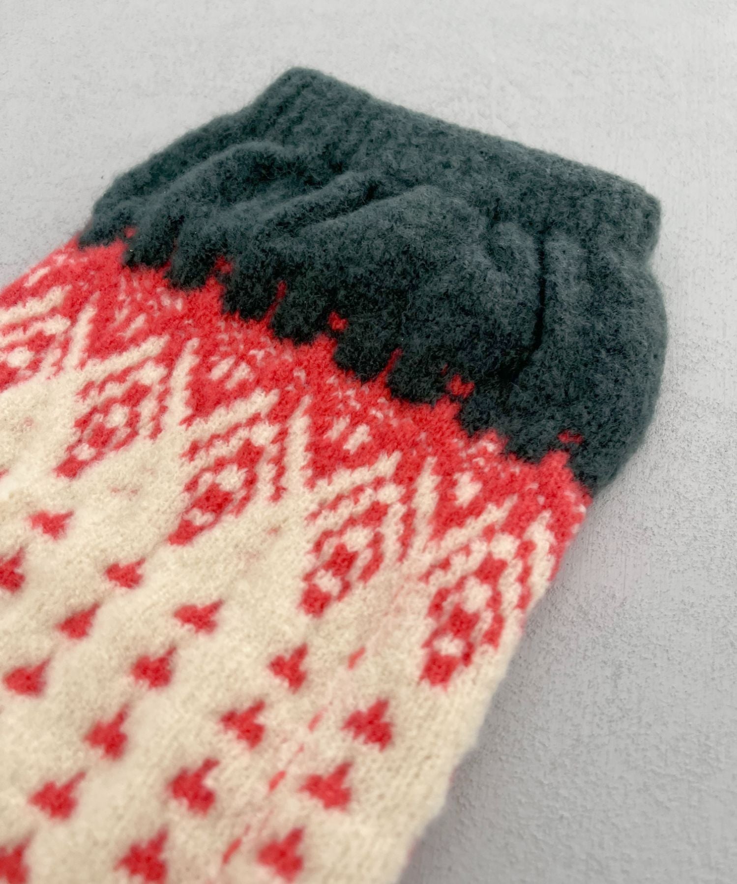 香川で編んだレッグウォーマー nordic