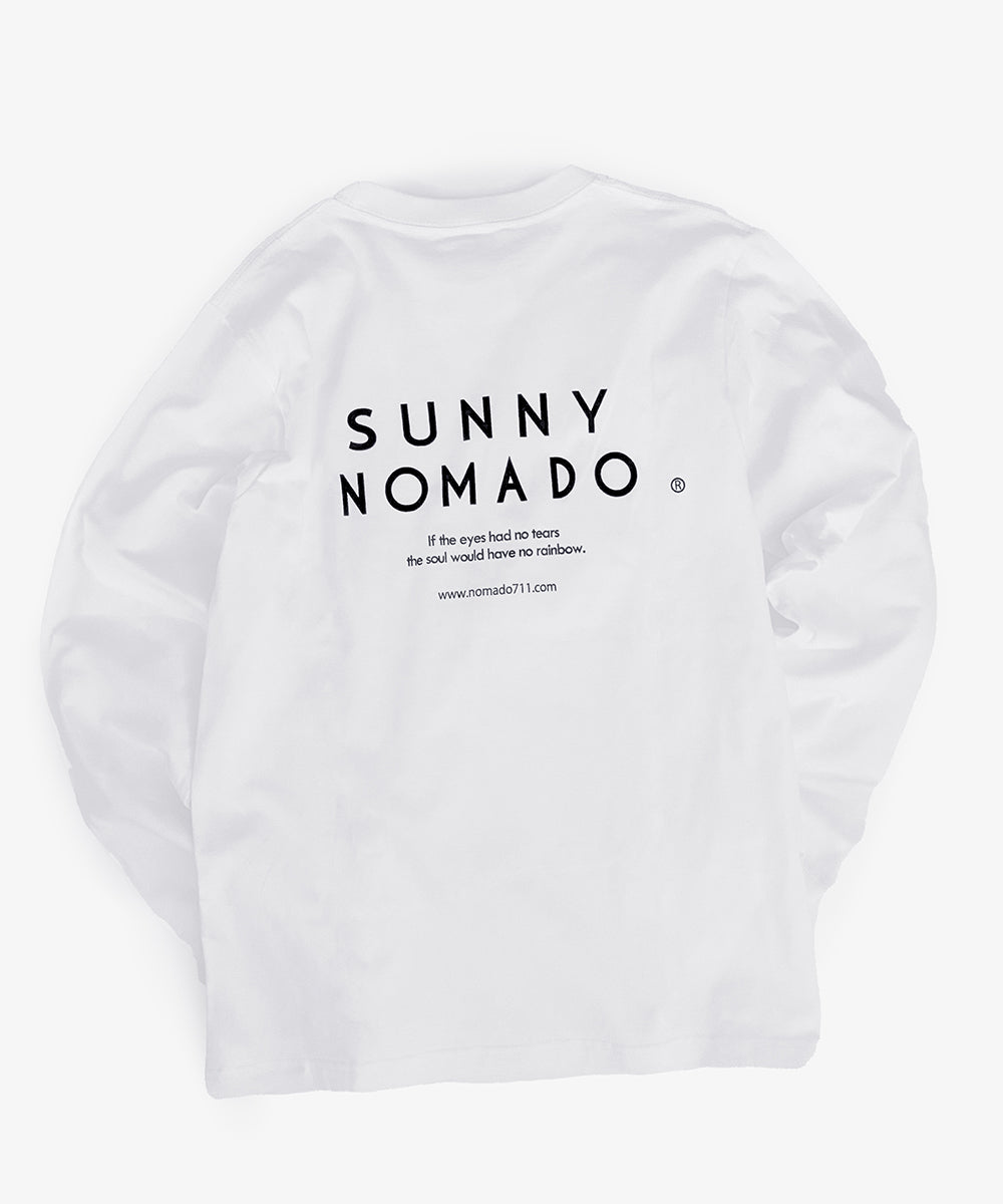 NOMADO lab ロゴ リブ L/S Tee