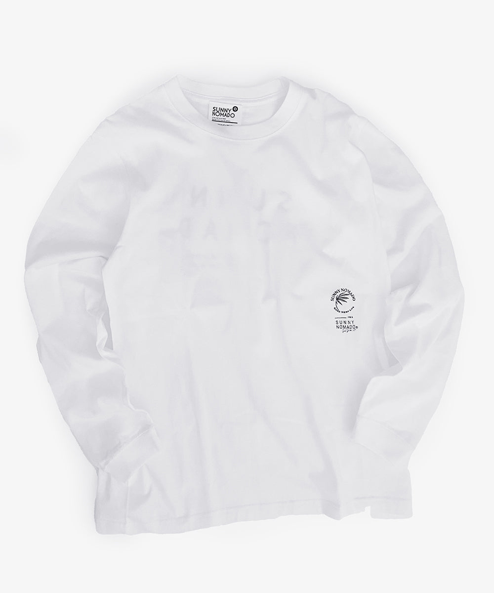 NOMADO lab ロゴ リブ L/S Tee