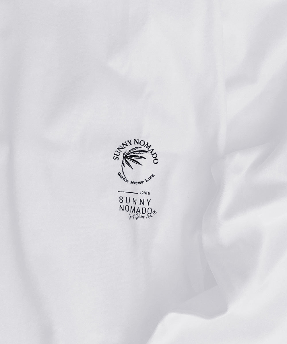 NOMADO lab ロゴ リブ L/S Tee