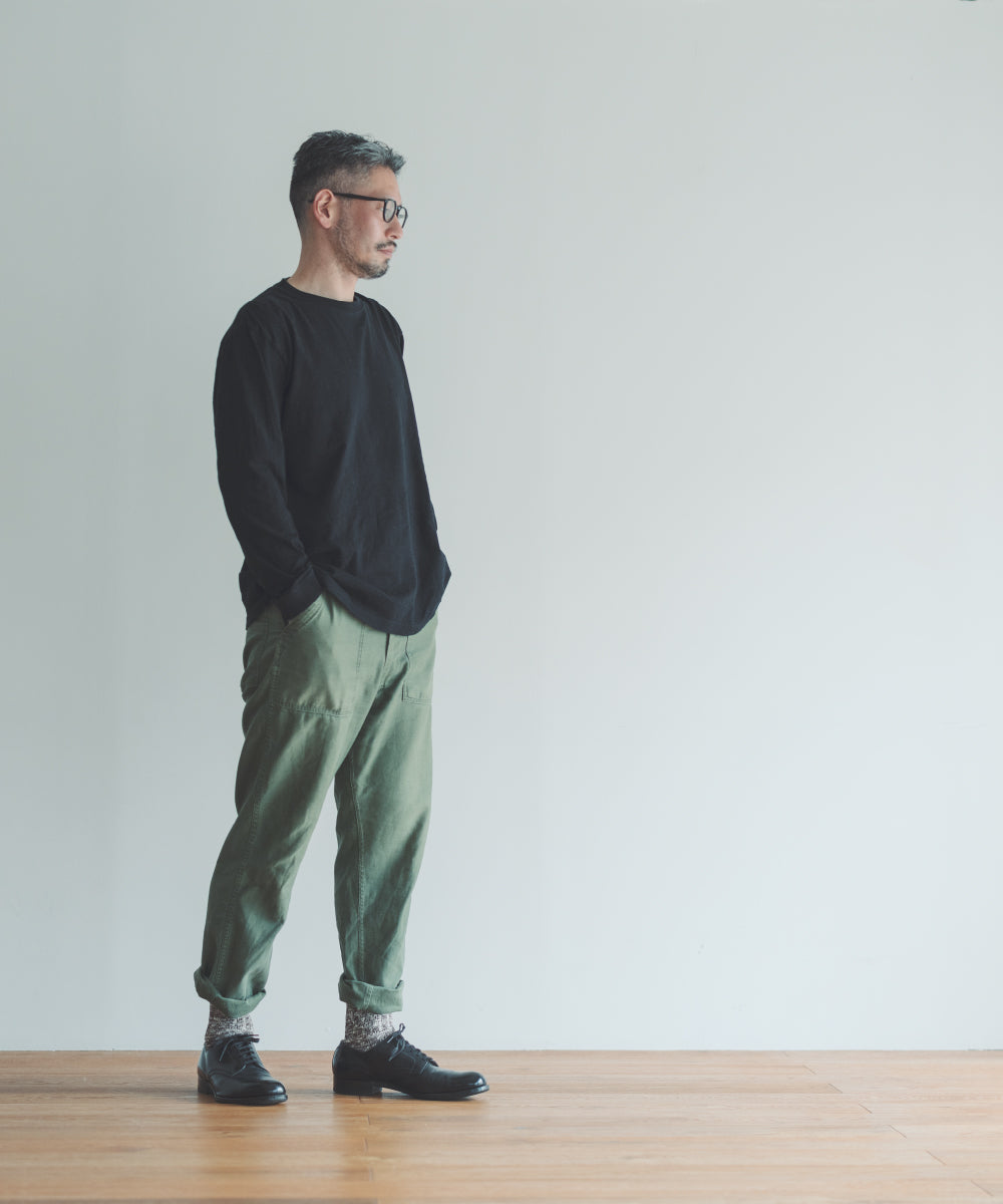 NOMADO lab ロゴ リブ L/S Tee