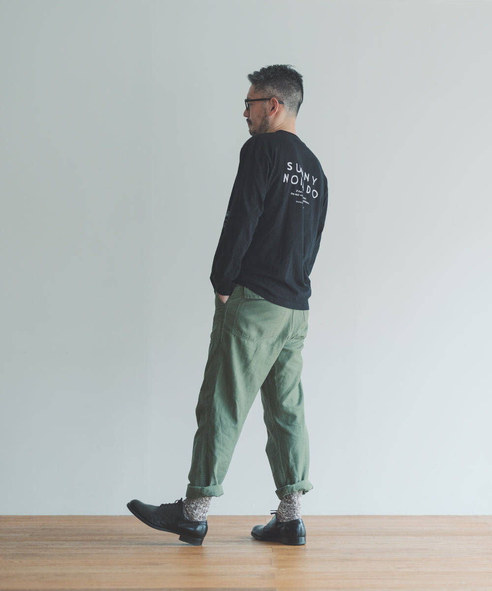 NOMADO lab ロゴ リブ L/S Tee