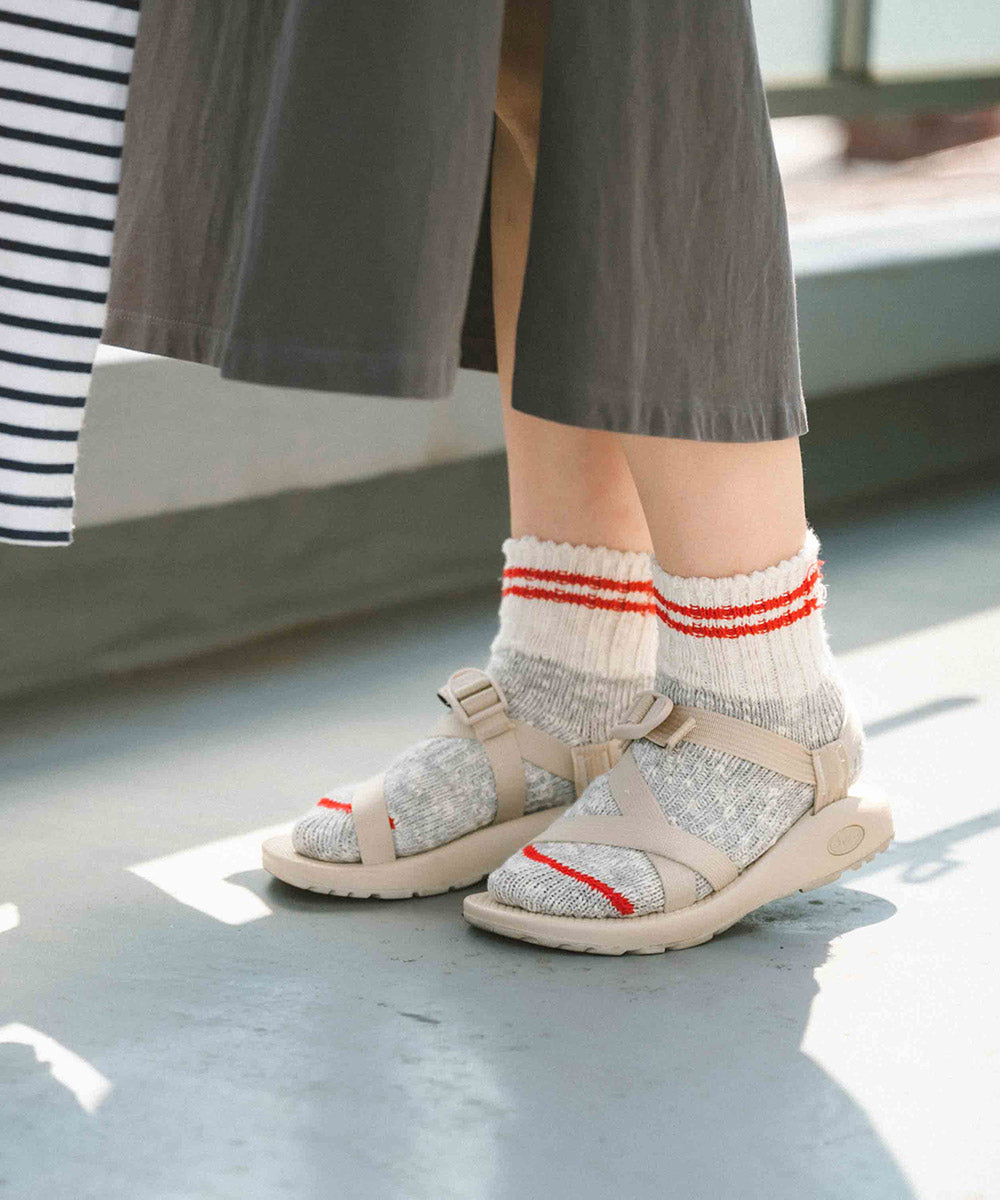 TMSO-140【Campus 2lines Hemp socks】