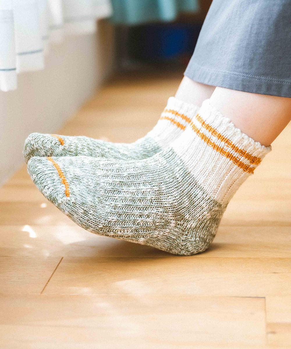 TMSO-140【Campus 2lines Hemp socks】