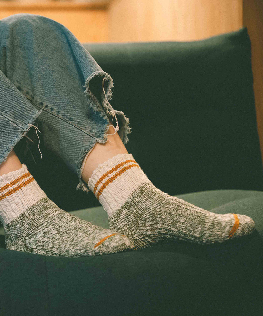 TMSO-140【Campus 2lines Hemp socks】