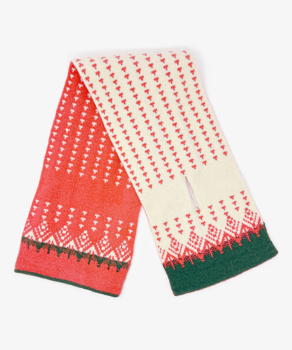 香川で編んだ洗えるショートマフラー nordic