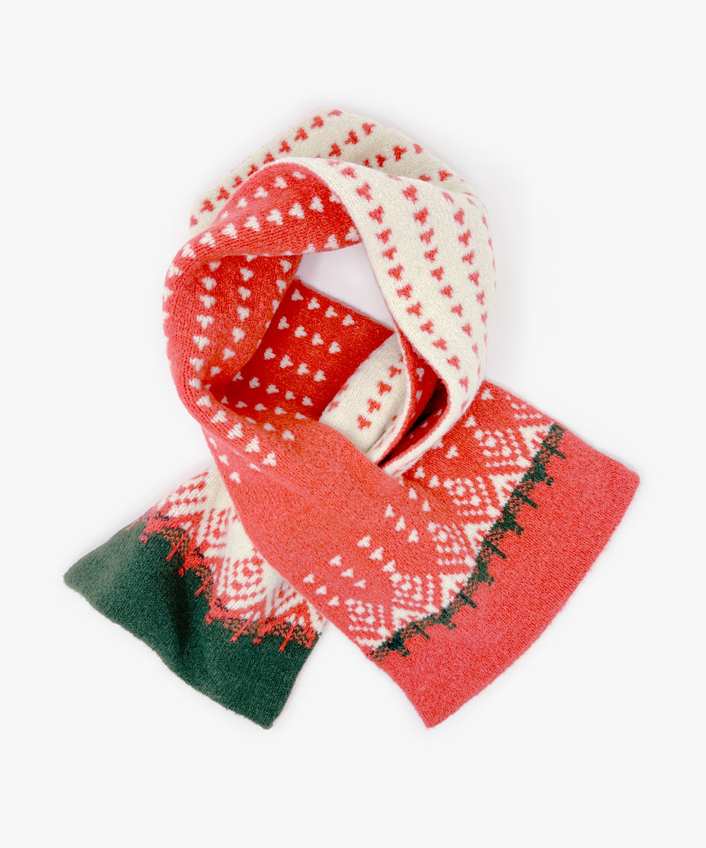 香川で編んだ洗えるショートマフラー nordic