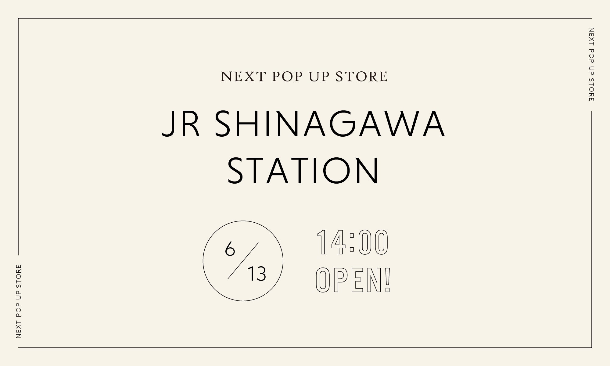 POPUP STORE IN JR品川駅