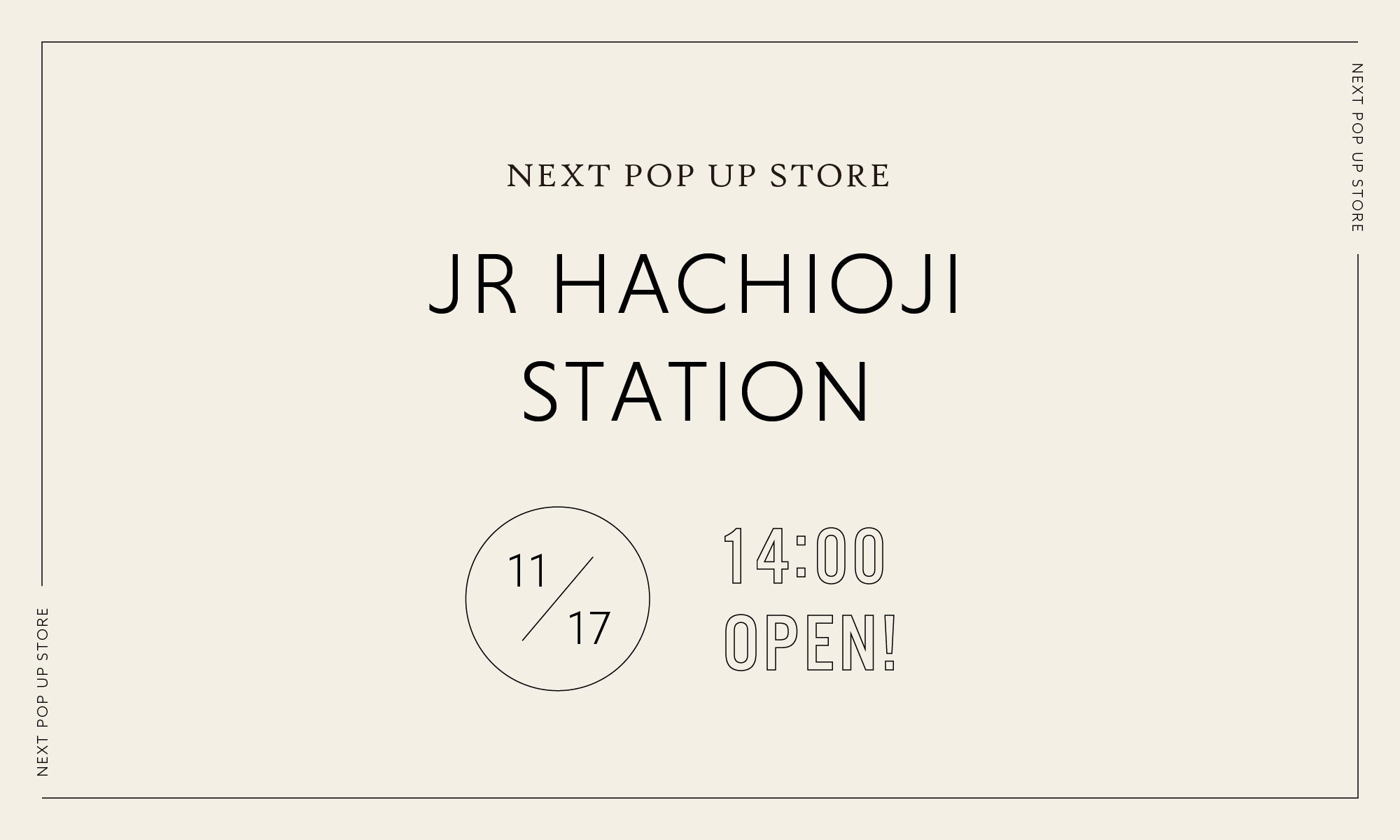 POPUP STORE IN 八王子