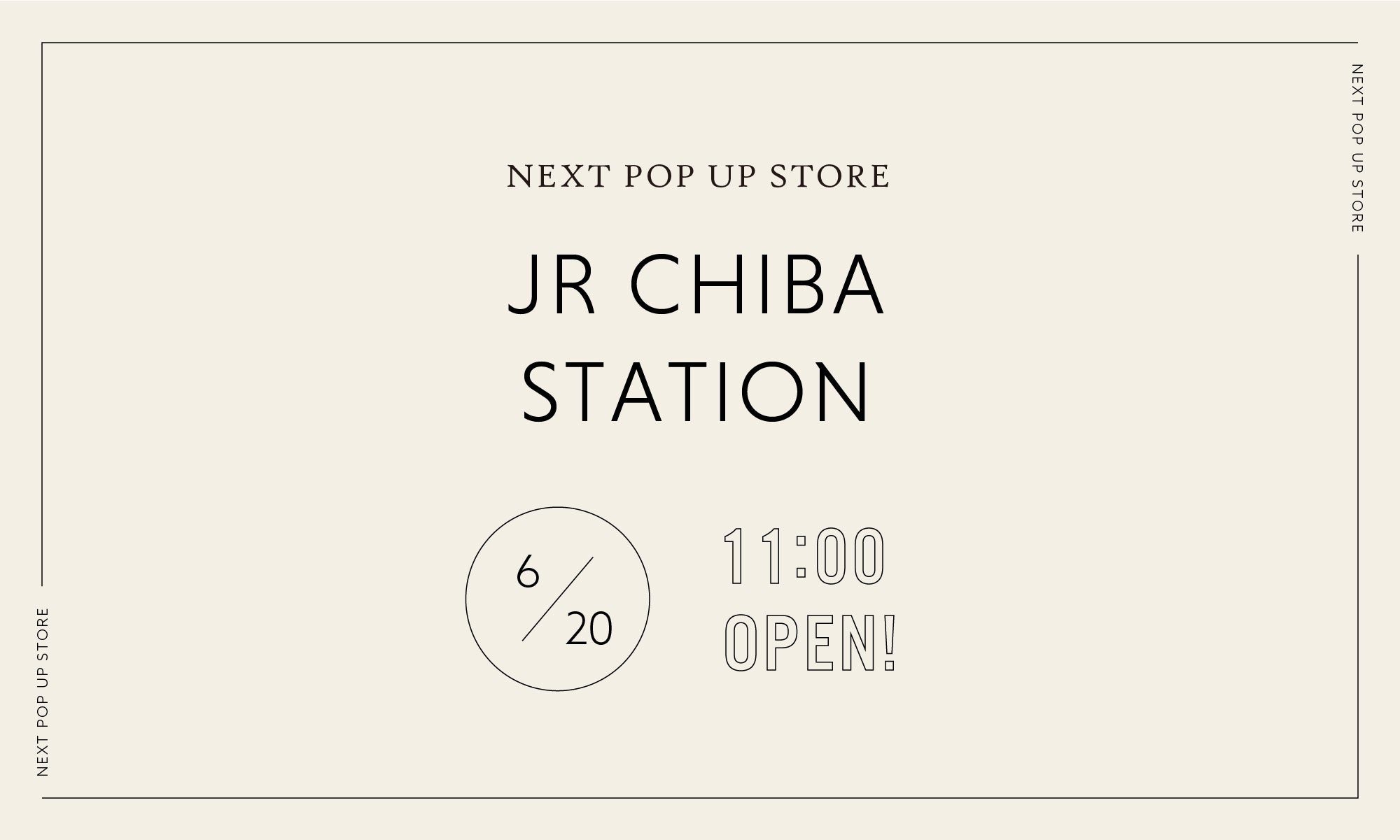 POPUP STORE IN  JR千葉駅