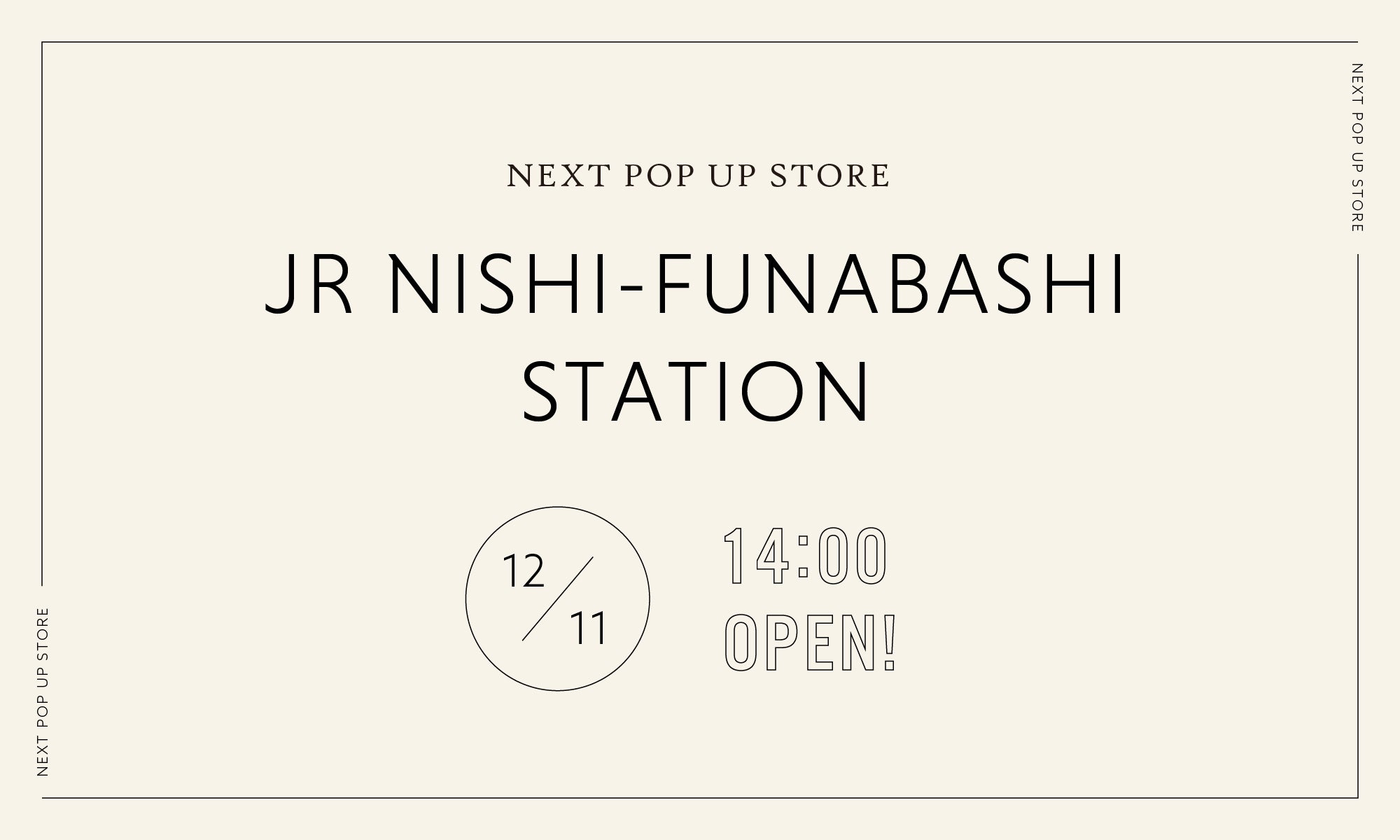 POPUP STORE IN 西船橋