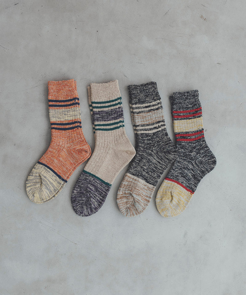 TMSO-166【 Border Light Hemp socks 】