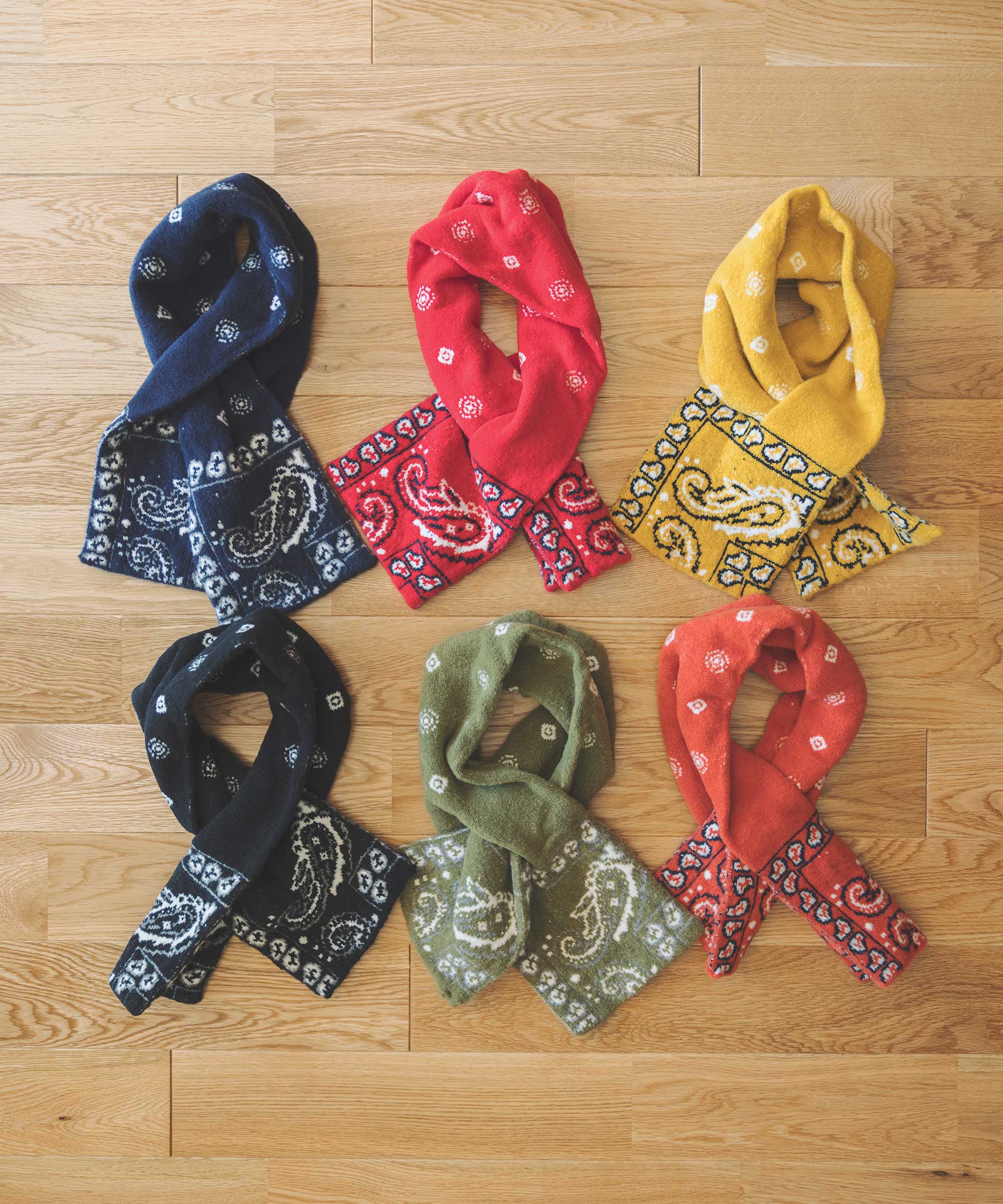 香川で編んだ洗えるショートマフラー bandana