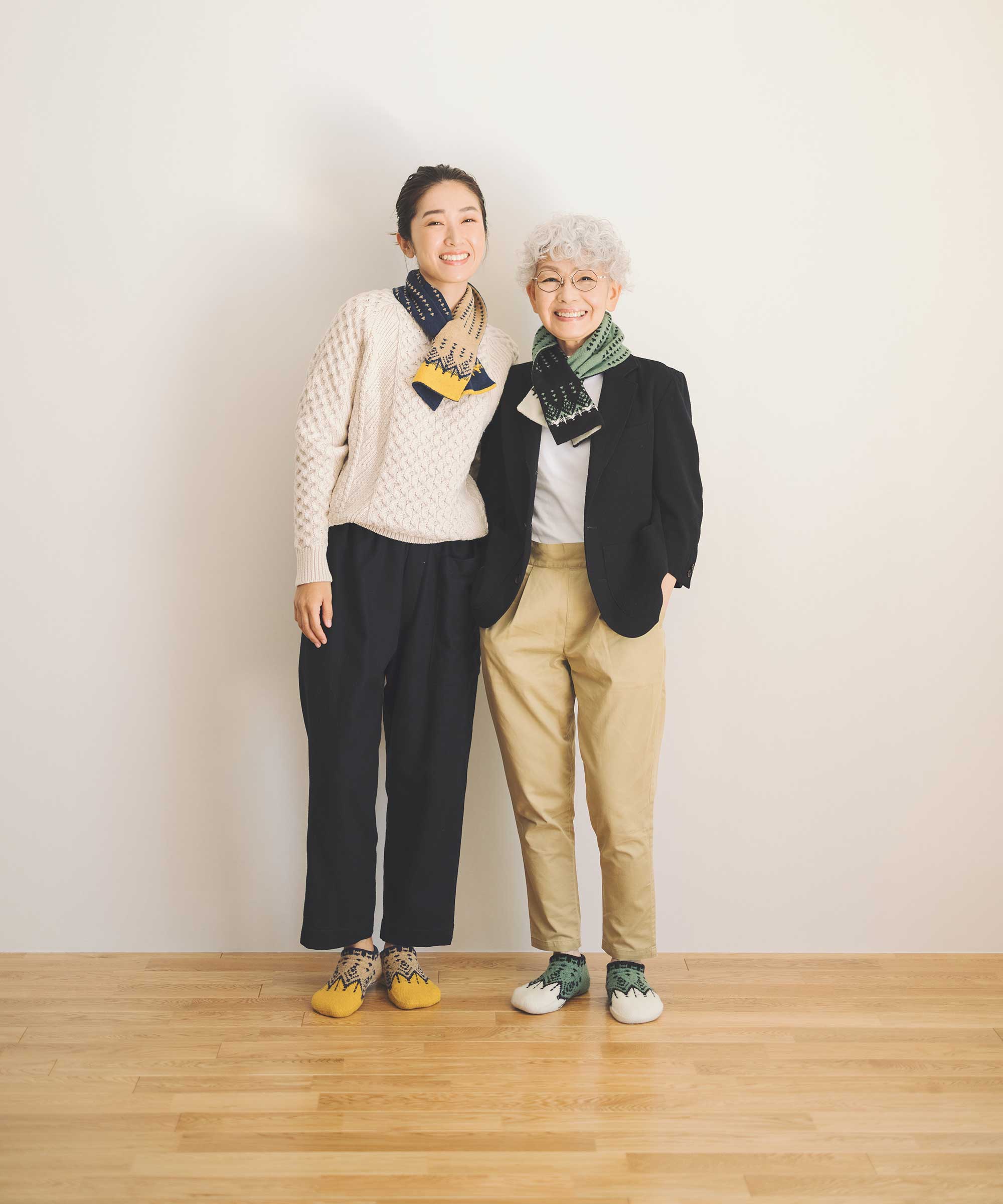 香川で編んだ 洗えるRoom shoes  Nordic