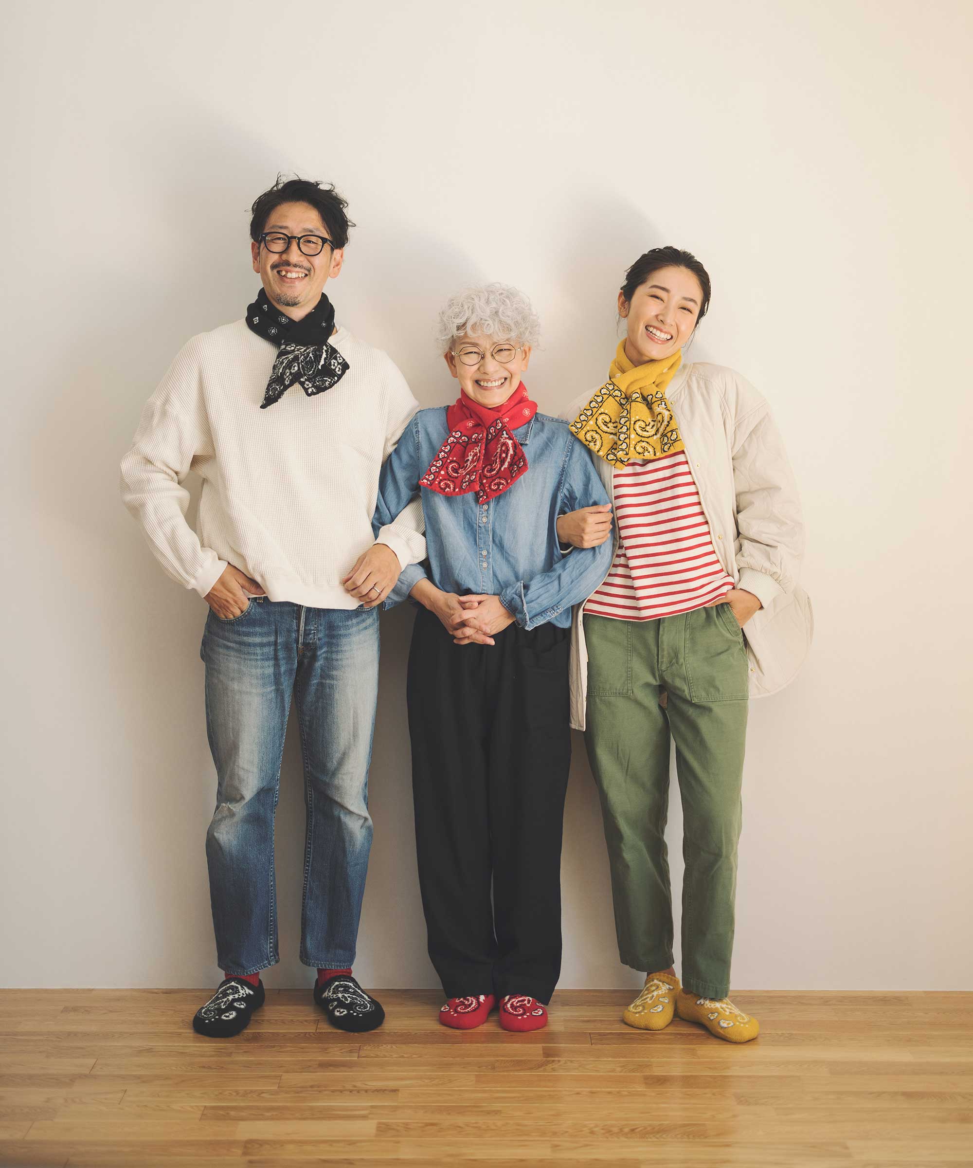 香川で編んだ洗えるショートマフラー bandana