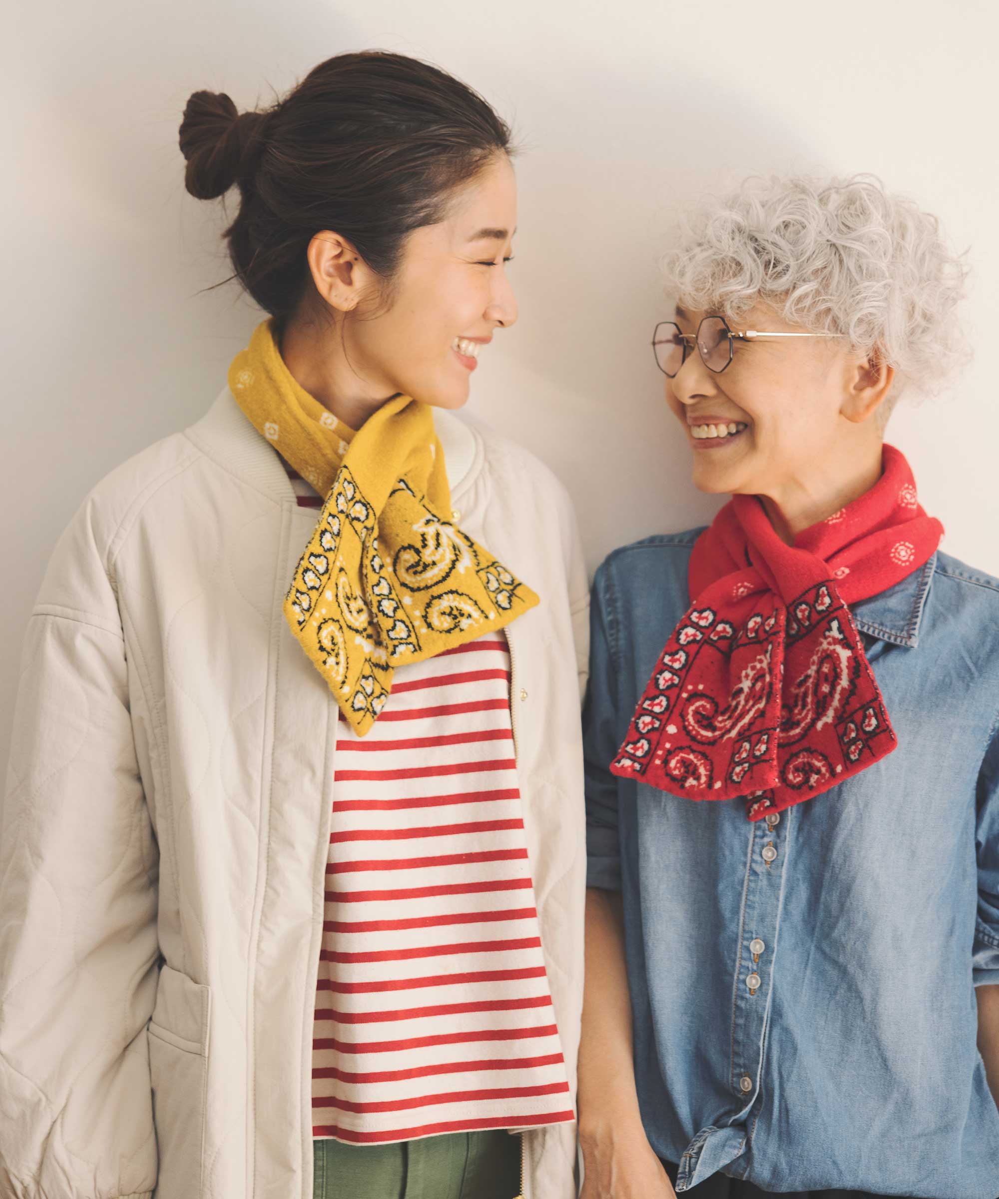 香川で編んだ洗えるショートマフラー bandana