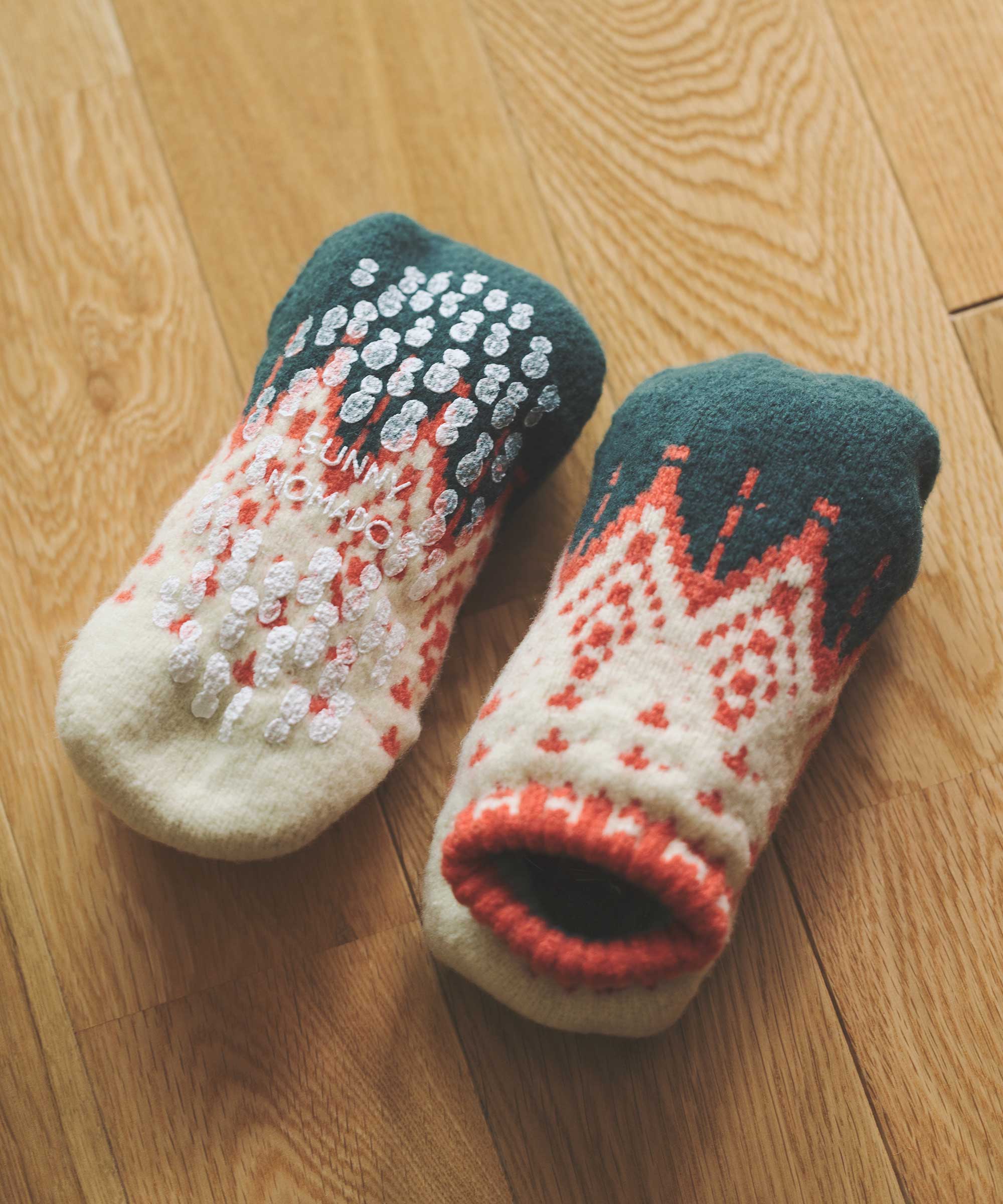 香川で編んだ 洗えるRoom shoes  Nordic